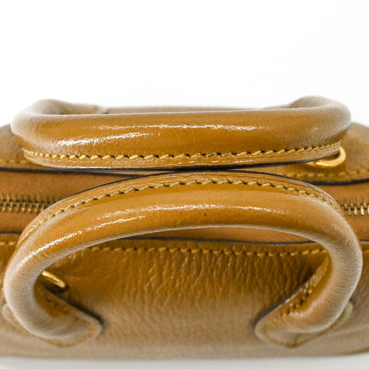 Hermes Brown Chevre Leather Handbag Shoulder Bag (Pre-Owned)