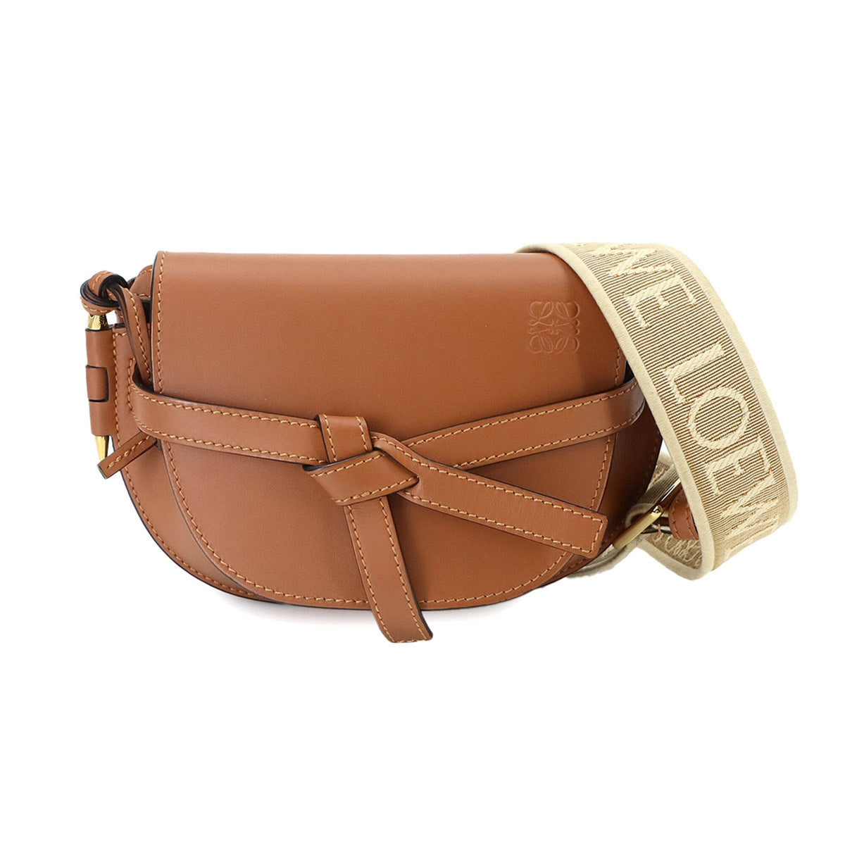 Loewe Brown Leather Handbag Shoulder Bag (Pre-Owned)