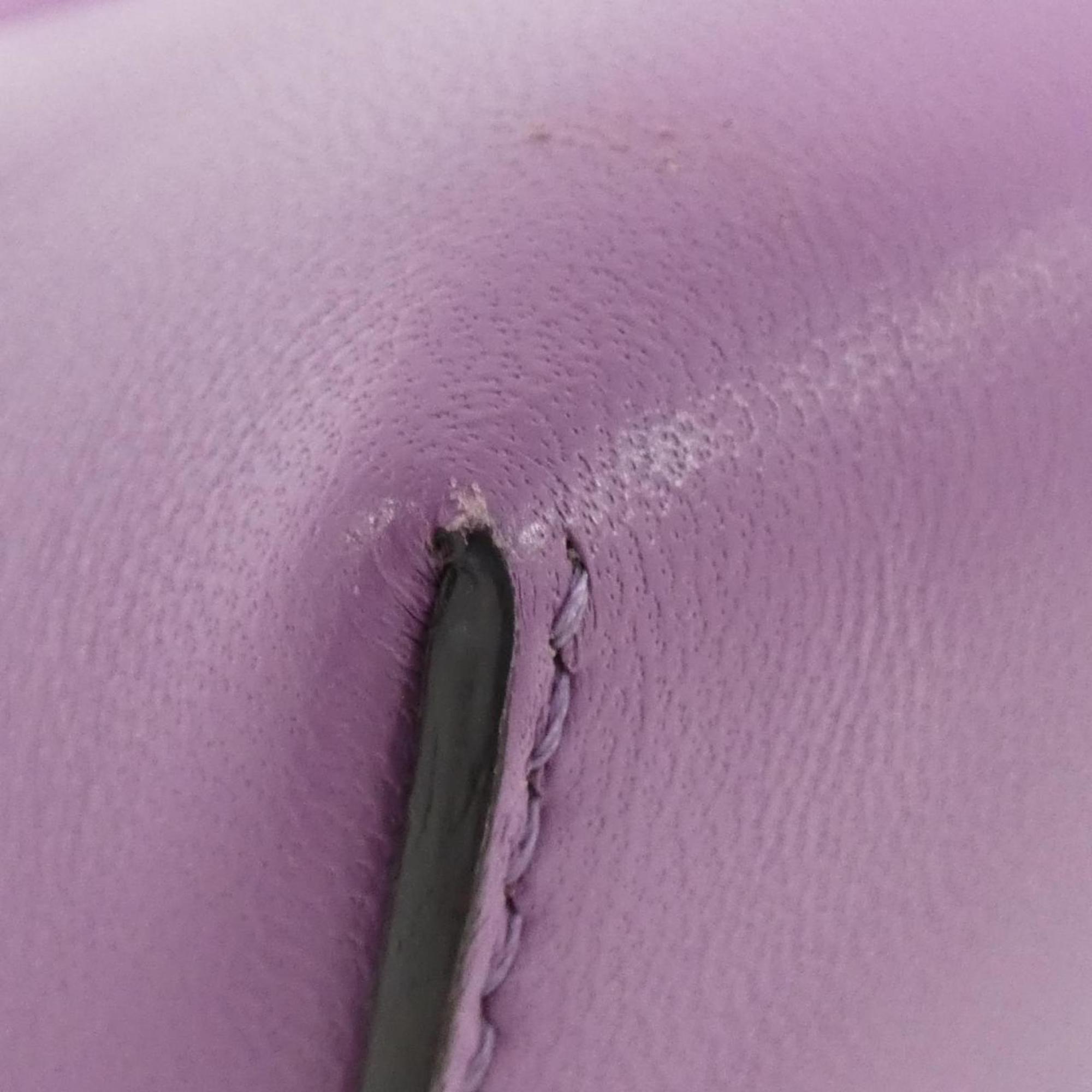 Fendi Purple Leather Handbag (Pre-Owned)