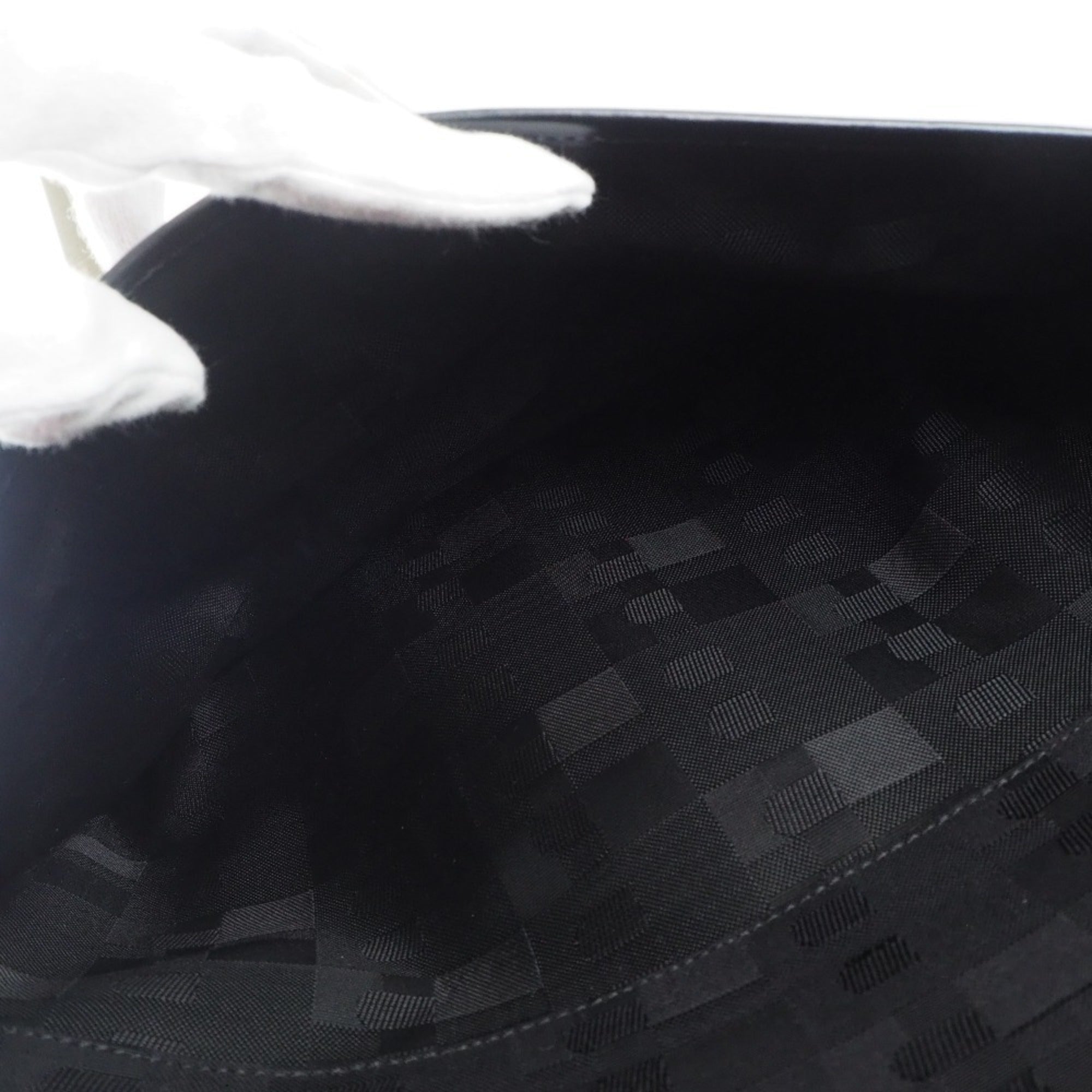 Bally Black Canvas Shoulder Bag (Pre-Owned)