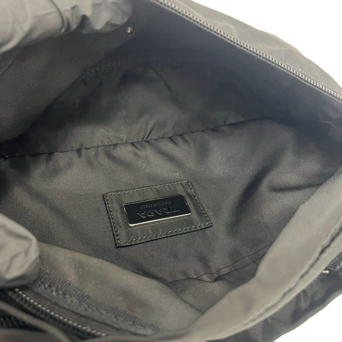 Prada Black Nylon Pouch Shoulder Bag Sling Bag (Pre-Owned)