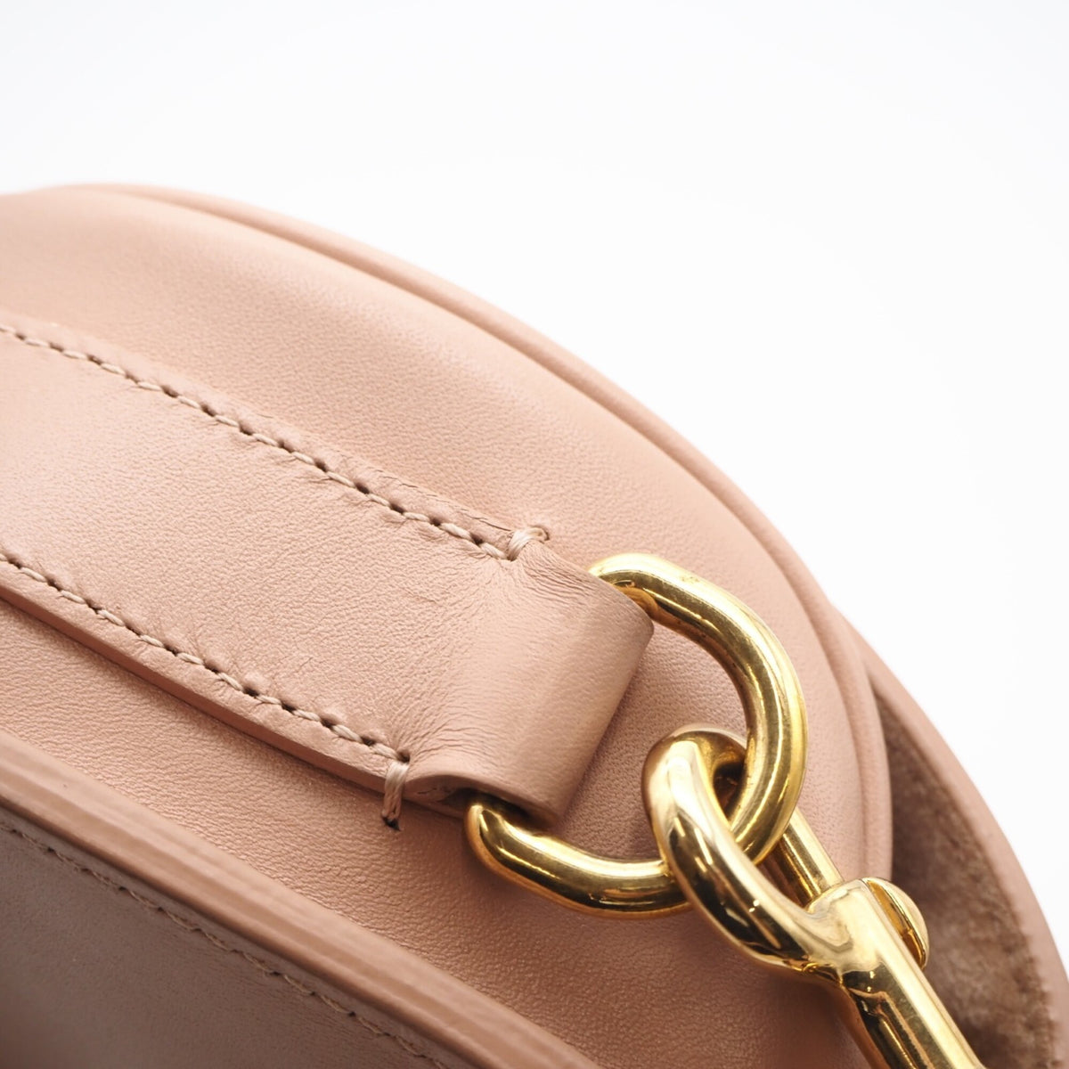 Christian Dior Pink Beige Leather Shoulder Bag (Pre-Owned)