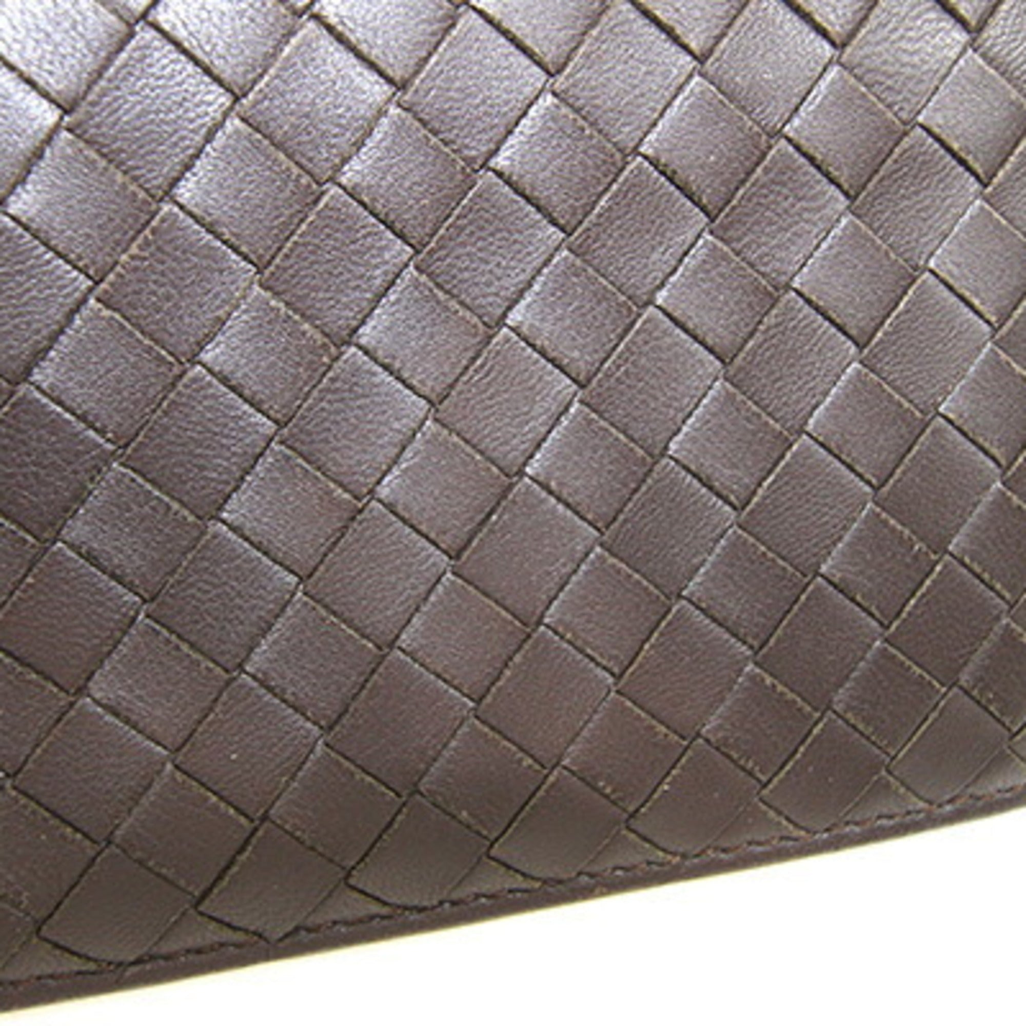 Bottega Veneta Dark Brown Leather Wallet (Bi-Fold) (Pre-Owned)