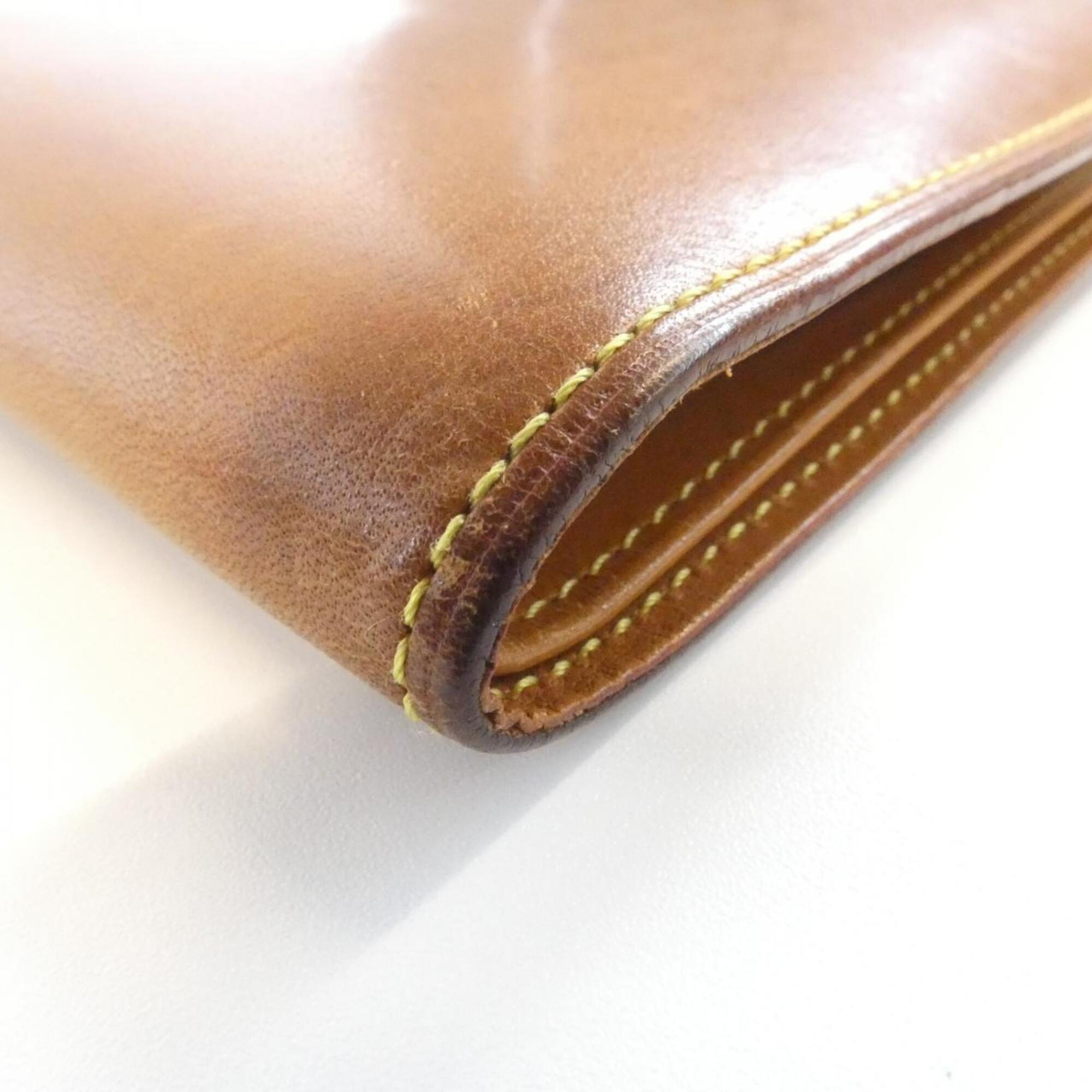 Louis Vuitton Caramel Leather Phone Wallet (Pre-Owned)