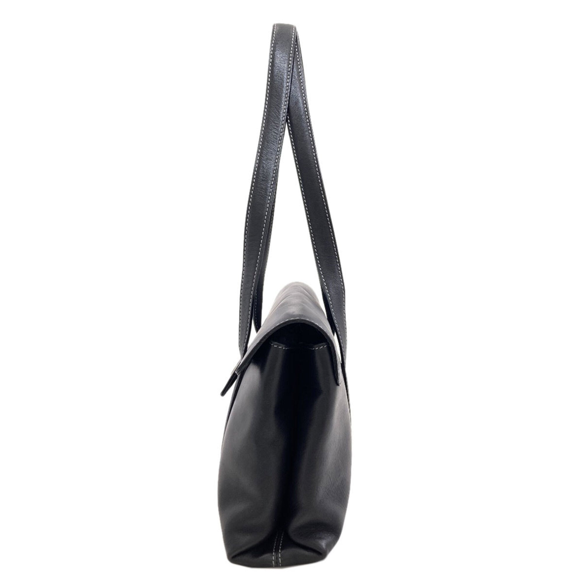 Bvlgari Black Leather Handbag (Pre-Owned)