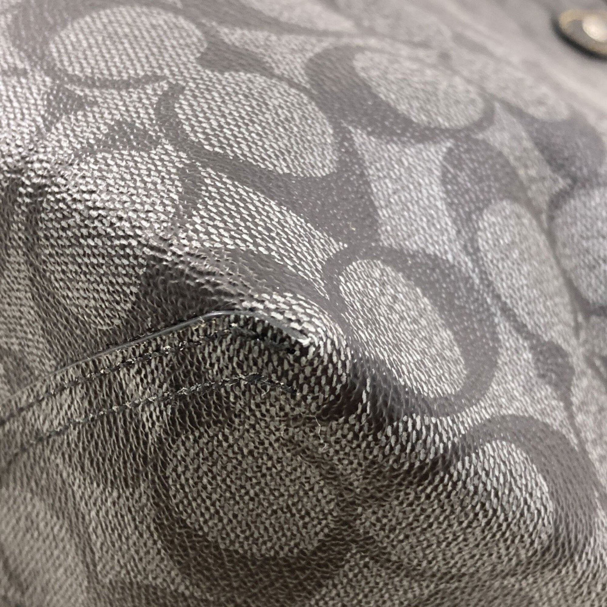 Coach Black Pvc Tote Bag (Pre-Owned)