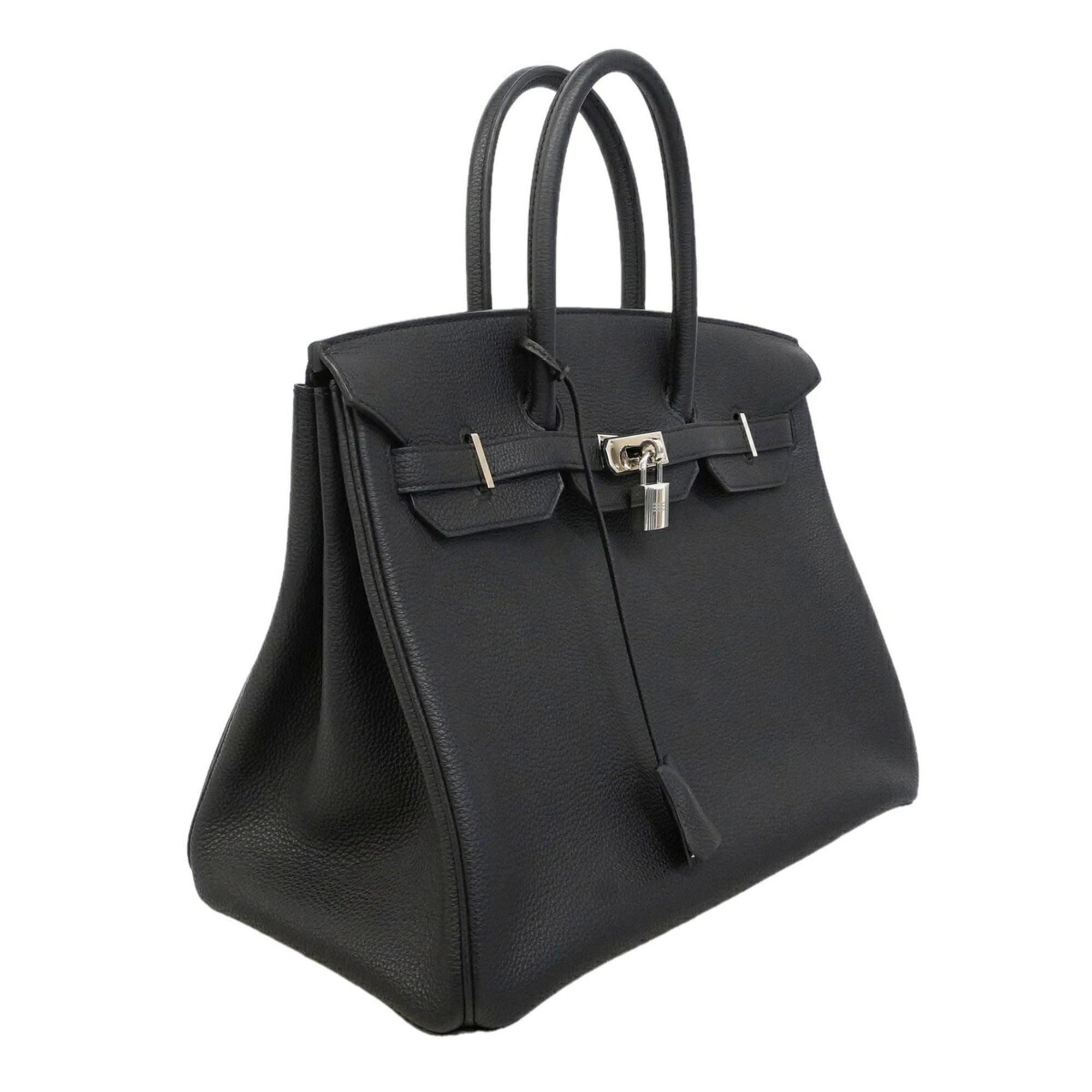 Hermes Black Togo Leather Handbag (Pre-Owned)