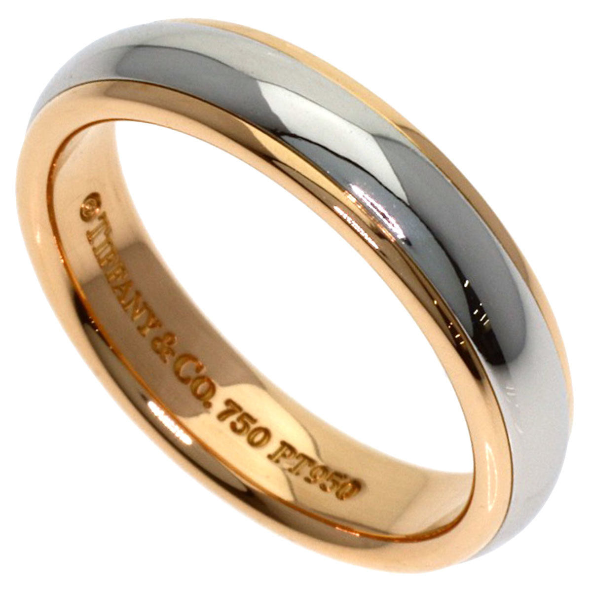 Tiffany Yellow Gold (18K) Platinum 950 Band Ring (Pre-Owned)