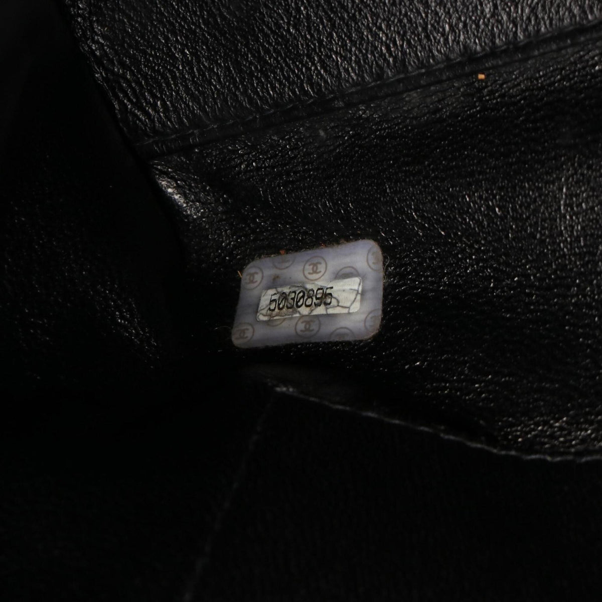 Chanel Black Leather Handbag Tote Bag (Pre-Owned)