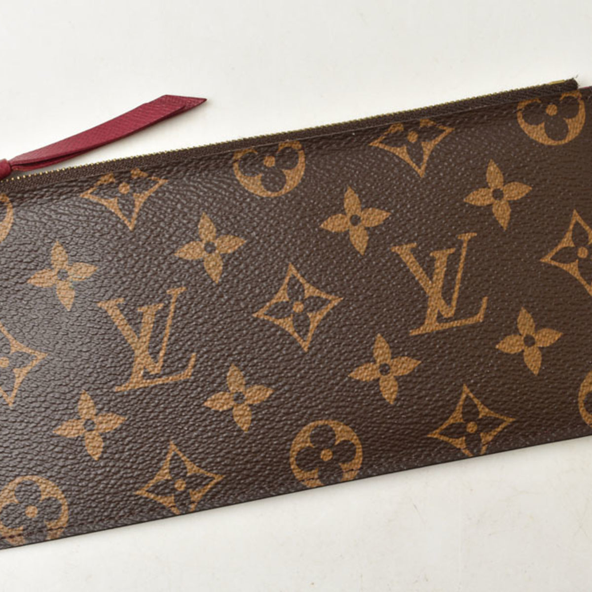 Louis Vuitton Brown Fuchsia Monogram Monogram Pochette Pouch (Pre-Owned)