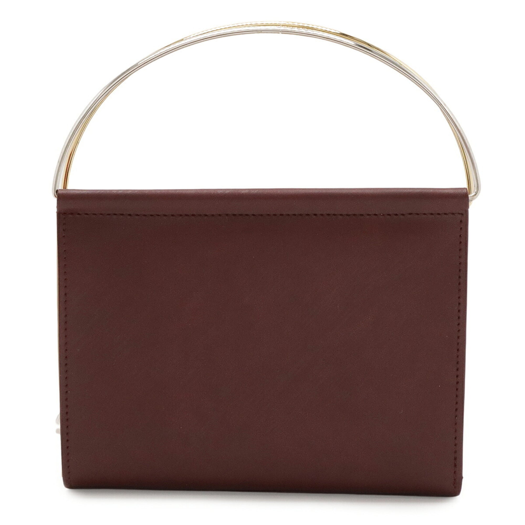 Cartier Bordeaux Leather Wallet (Bi-Fold) (Pre-Owned)