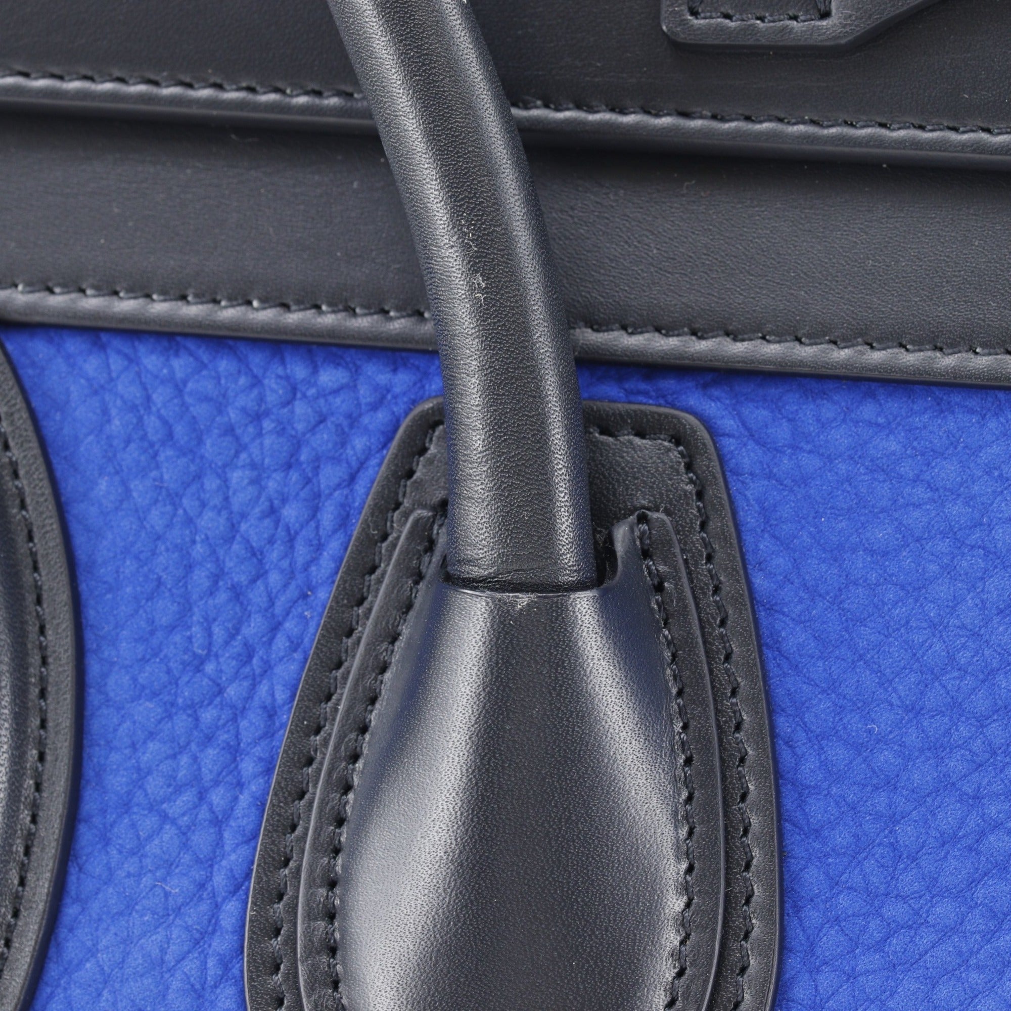 Celine Black Blue Leather Handbag (Pre-Owned)