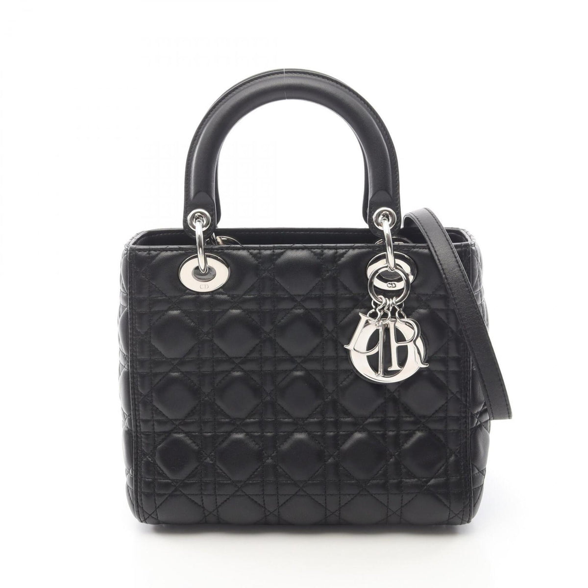 Christian Dior Black Leather Handbag (Pre-Owned)