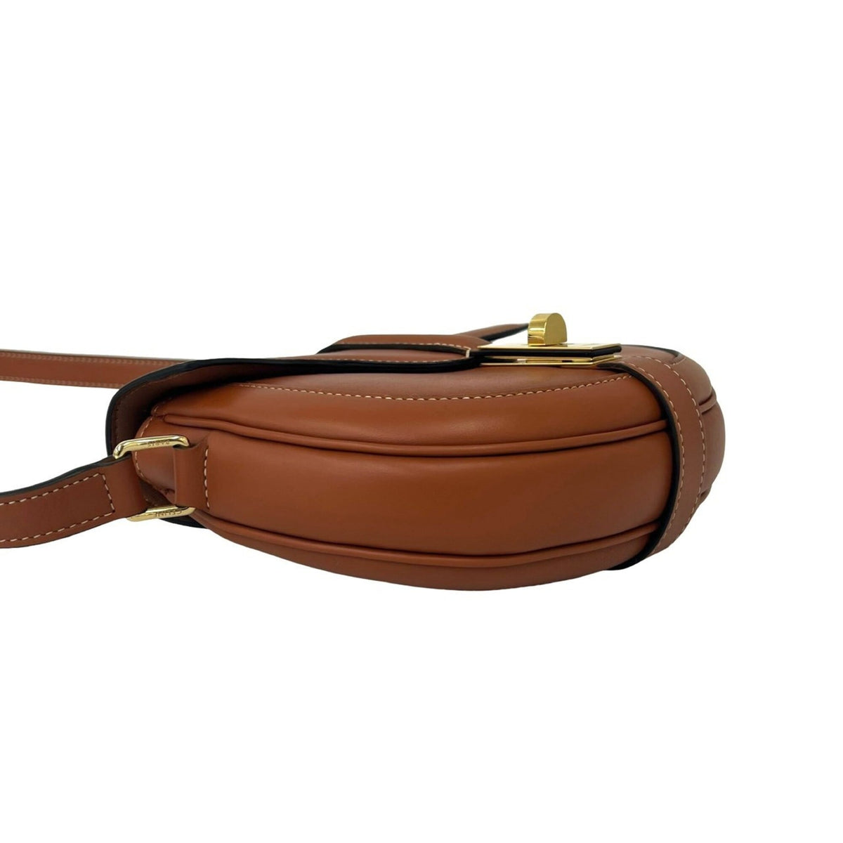 Celine Brown Leather Pochette Shoulder Bag (Pre-Owned)