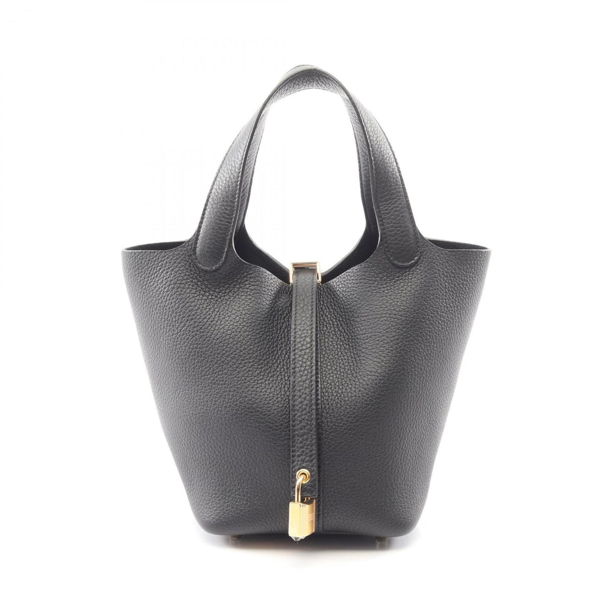 Hermes Black Taurillon Clemence Leather Leather Handbag (Pre-Owned)