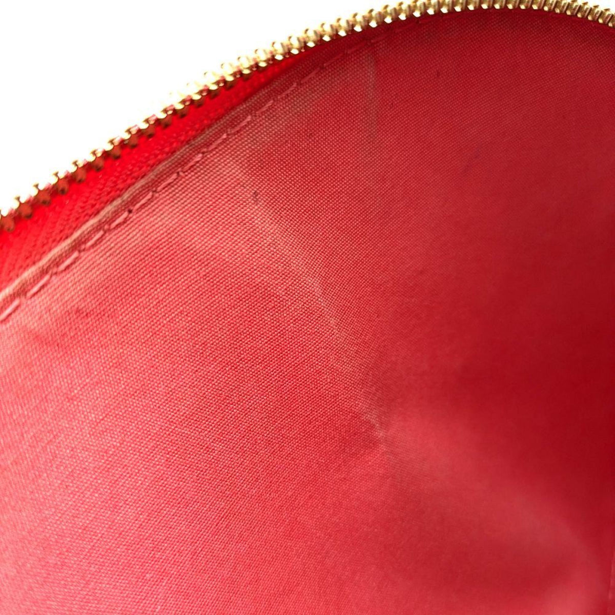 Louis Vuitton Rose Litchi Patent Leather Handbag (Pre-Owned)