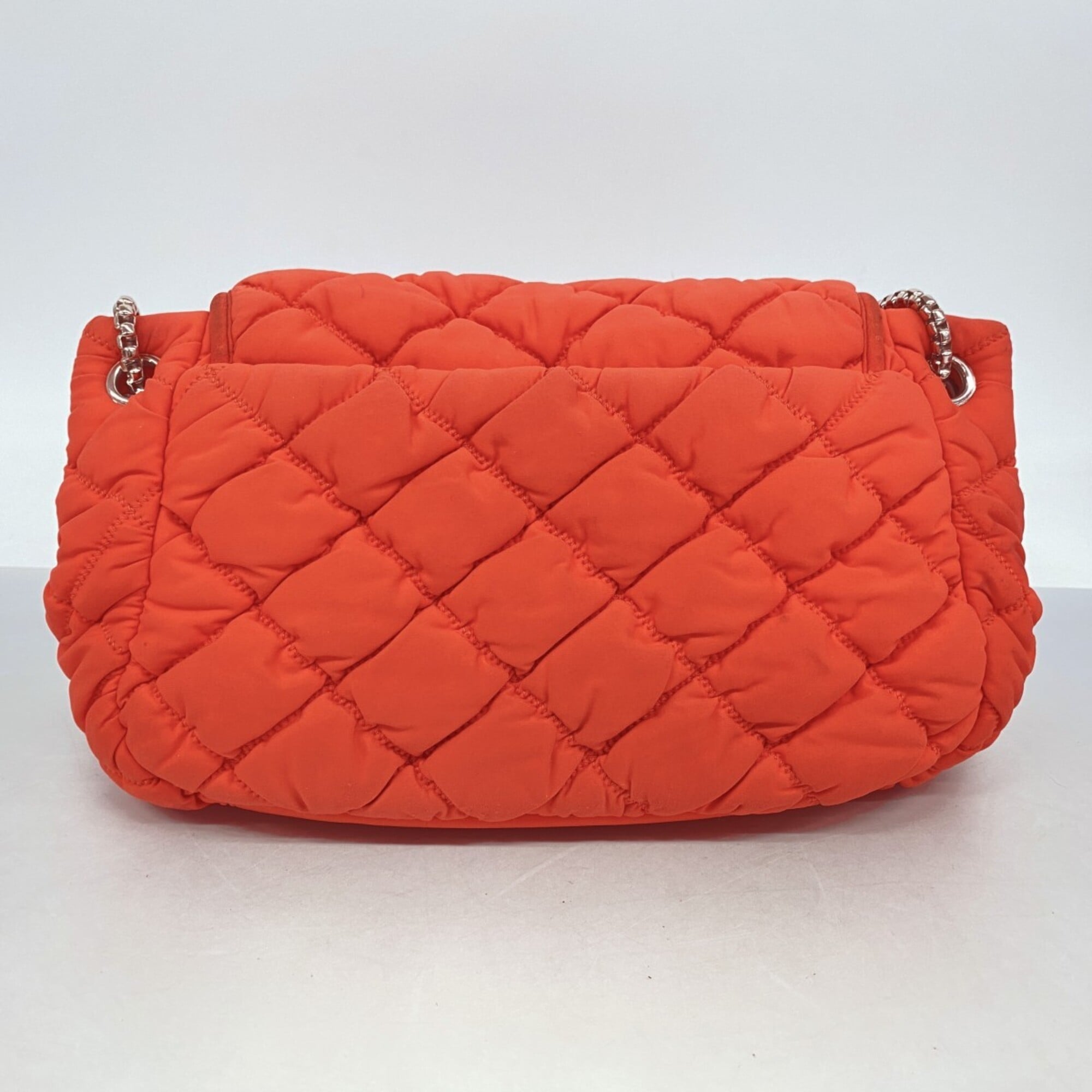 Chanel Red Color Nylon Shoulder Bag (Pre-Owned)