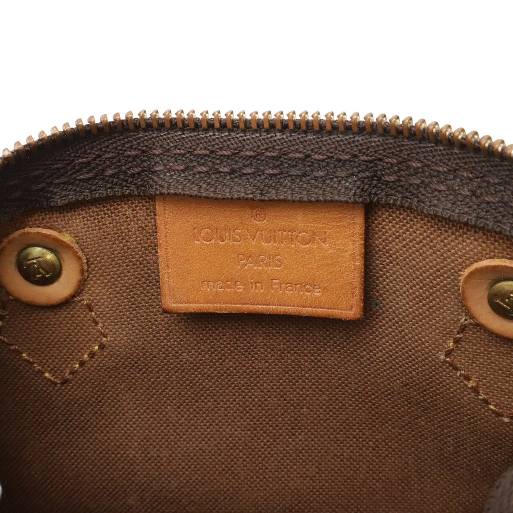 Louis Vuitton Brown Monogram Canvas Pvc Coated Canvas Handbag Pouch (Pre-Owned)