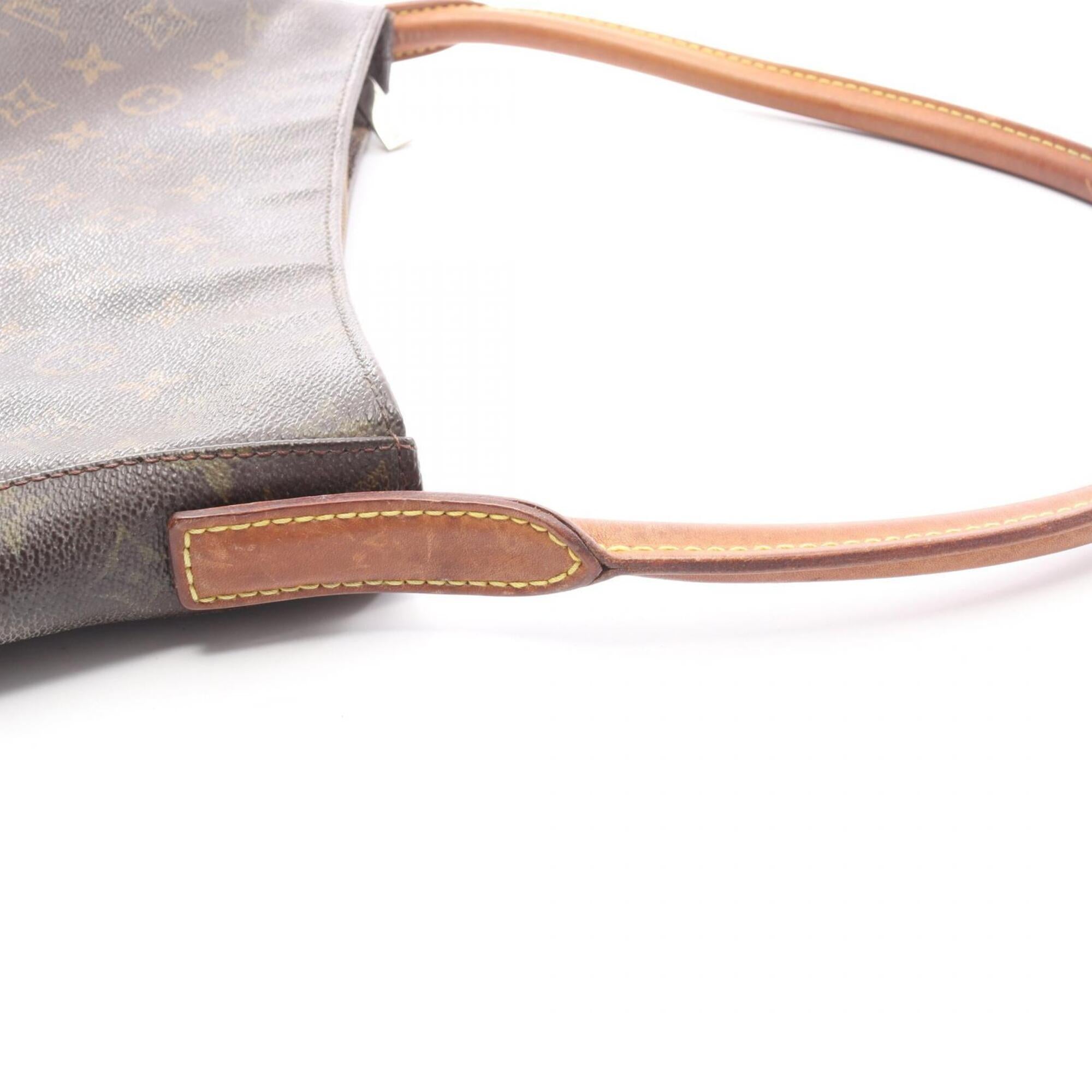 Louis Vuitton Brown Monogram Coated Canvas Leather Handbag Shoulder Bag (Pre-Owned)