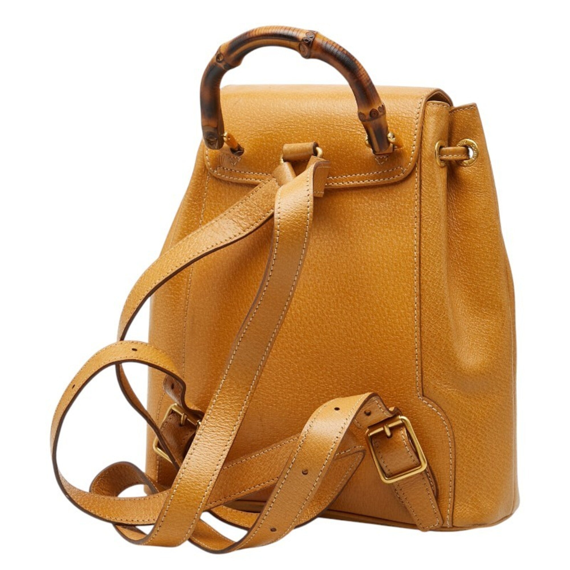 Gucci Beige Leather Backpack (Pre-Owned)