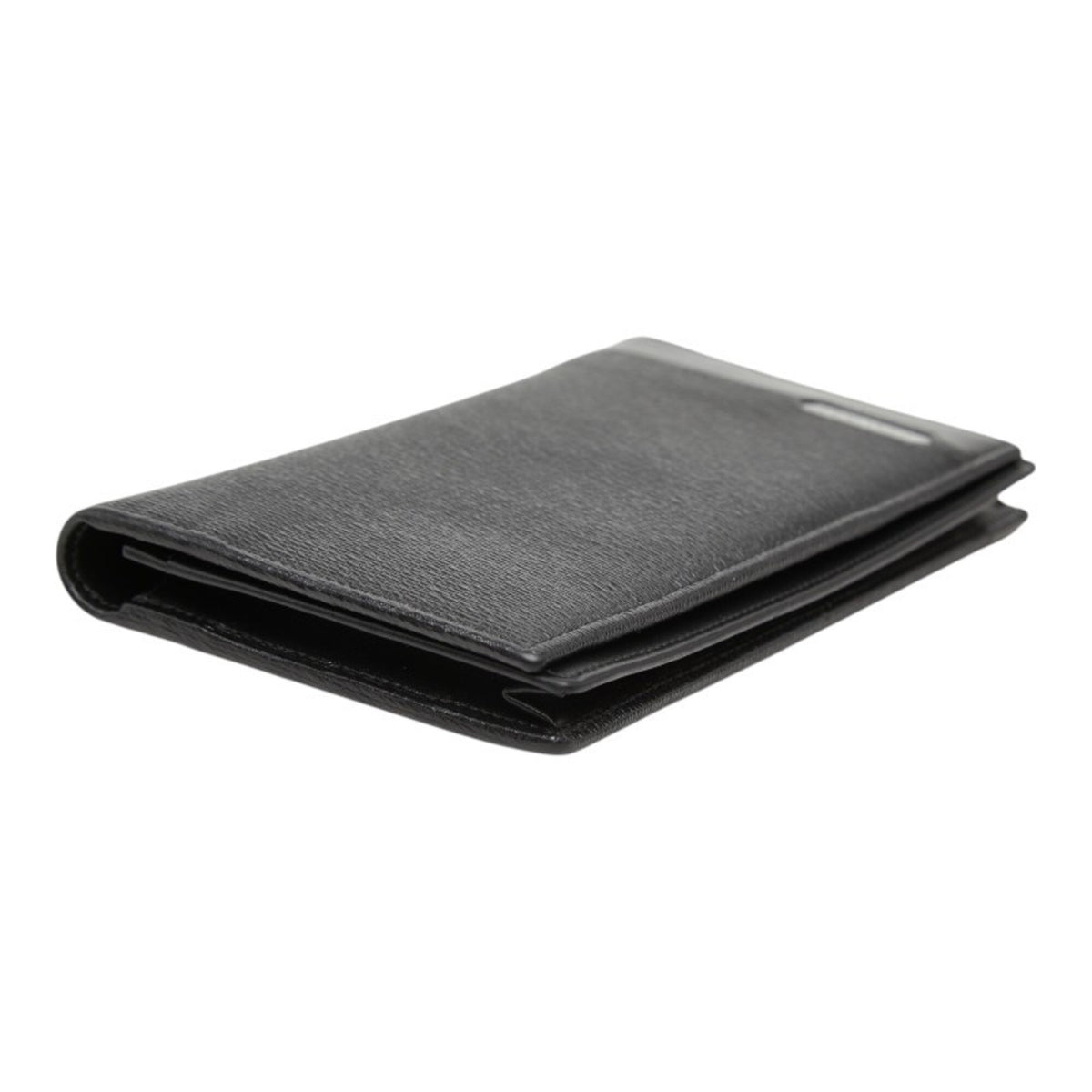 Bvlgari Black Leather Long Wallet (Bi-Fold) (Pre-Owned)