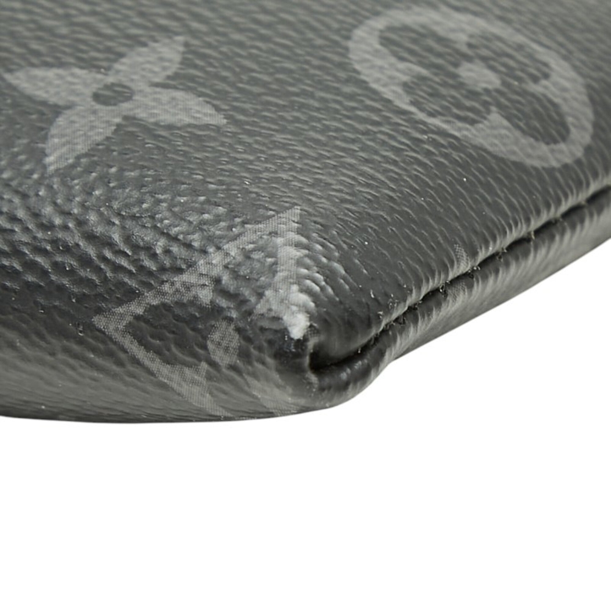 Louis Vuitton Black Pvc Leather Clutch Bag Pochette (Pre-Owned)