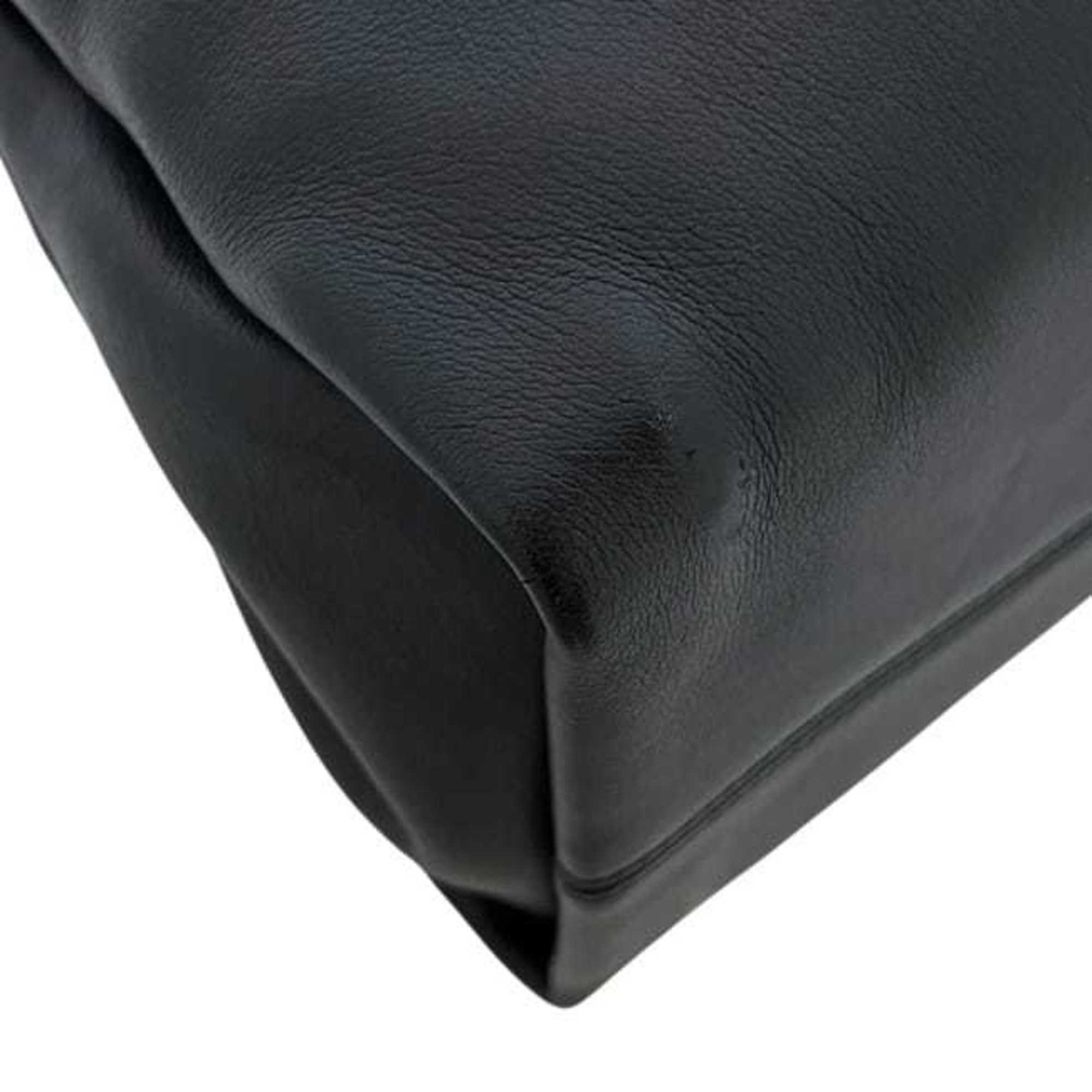 Bvlgari Black Leather Tote Bag (Pre-Owned)