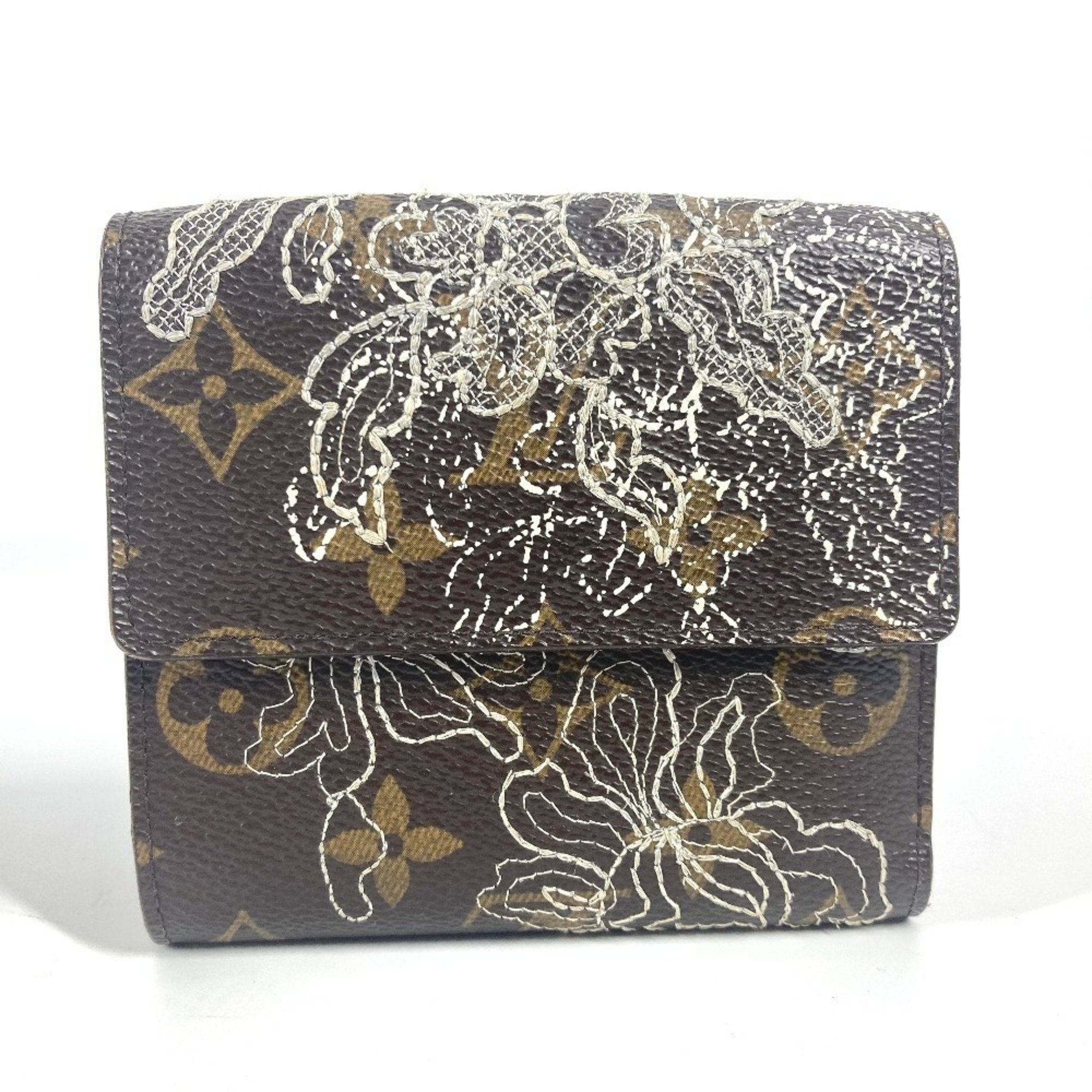 Louis Vuitton Brown Monogram Wallet (Tri-Fold) (Pre-Owned)