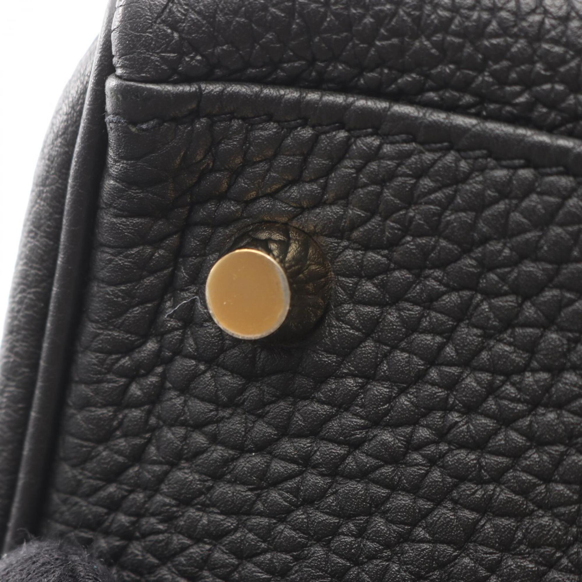 Hermes Black Togo Leather Handbag (Pre-Owned)