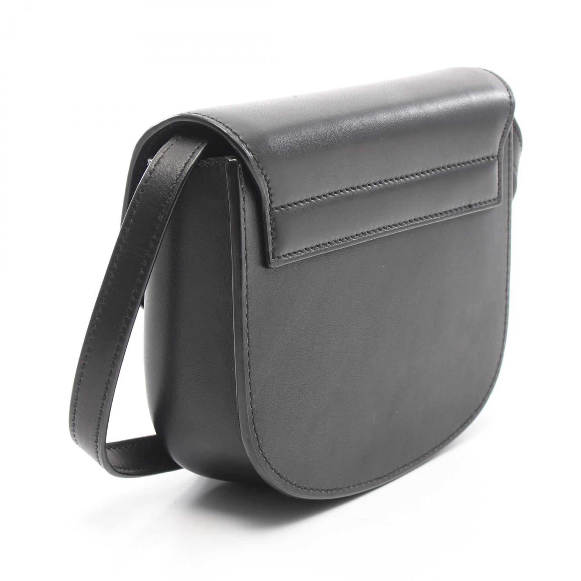 Yves Saint Laurent Black Leather Handbag Shoulder Bag (Pre-Owned)