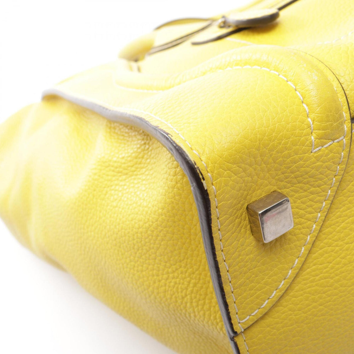 Celine Yellow Leather Handbag (Pre-Owned)
