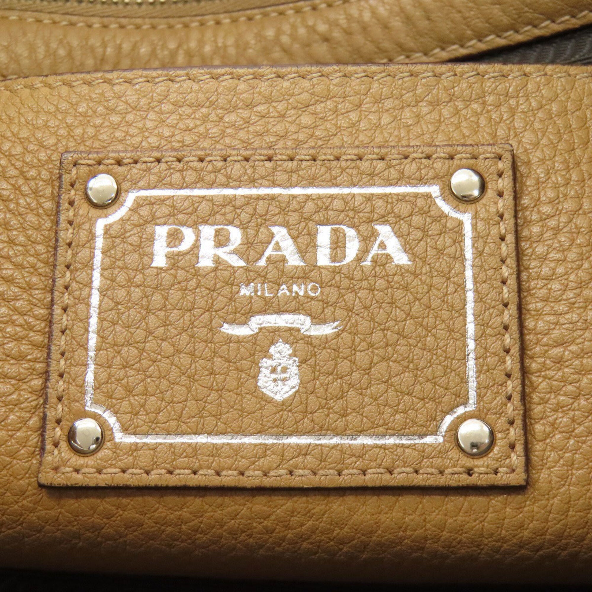 Prada Brown Leather Handbag (Pre-Owned)