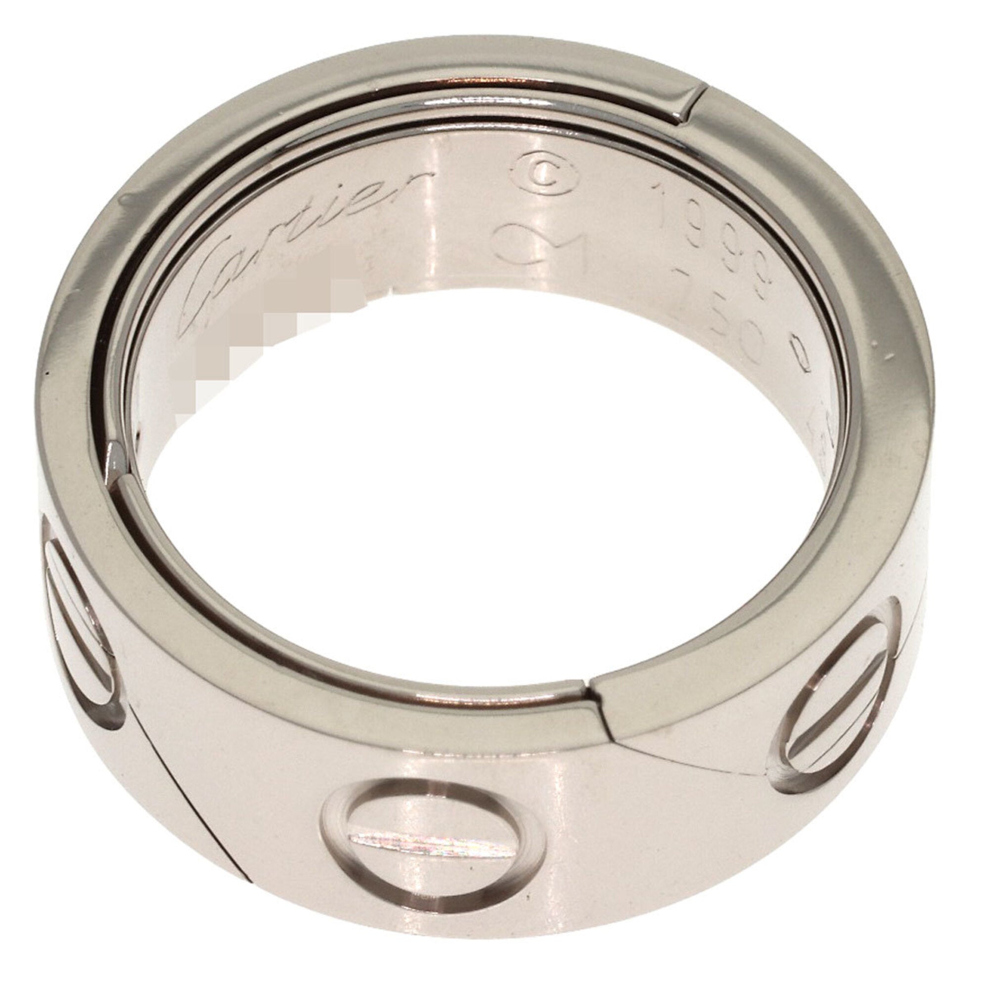 Cartier Silver White Gold (18K) Band Ring (Pre-Owned)