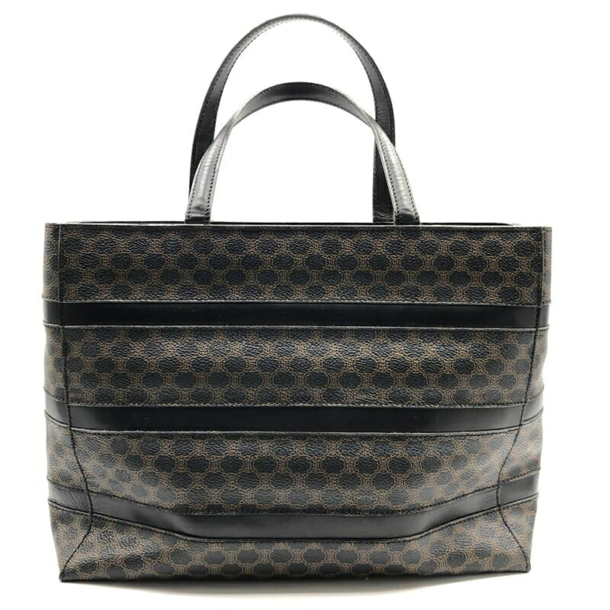 Celine Macadam Brown Pvc Tote Bag (Pre-Owned)