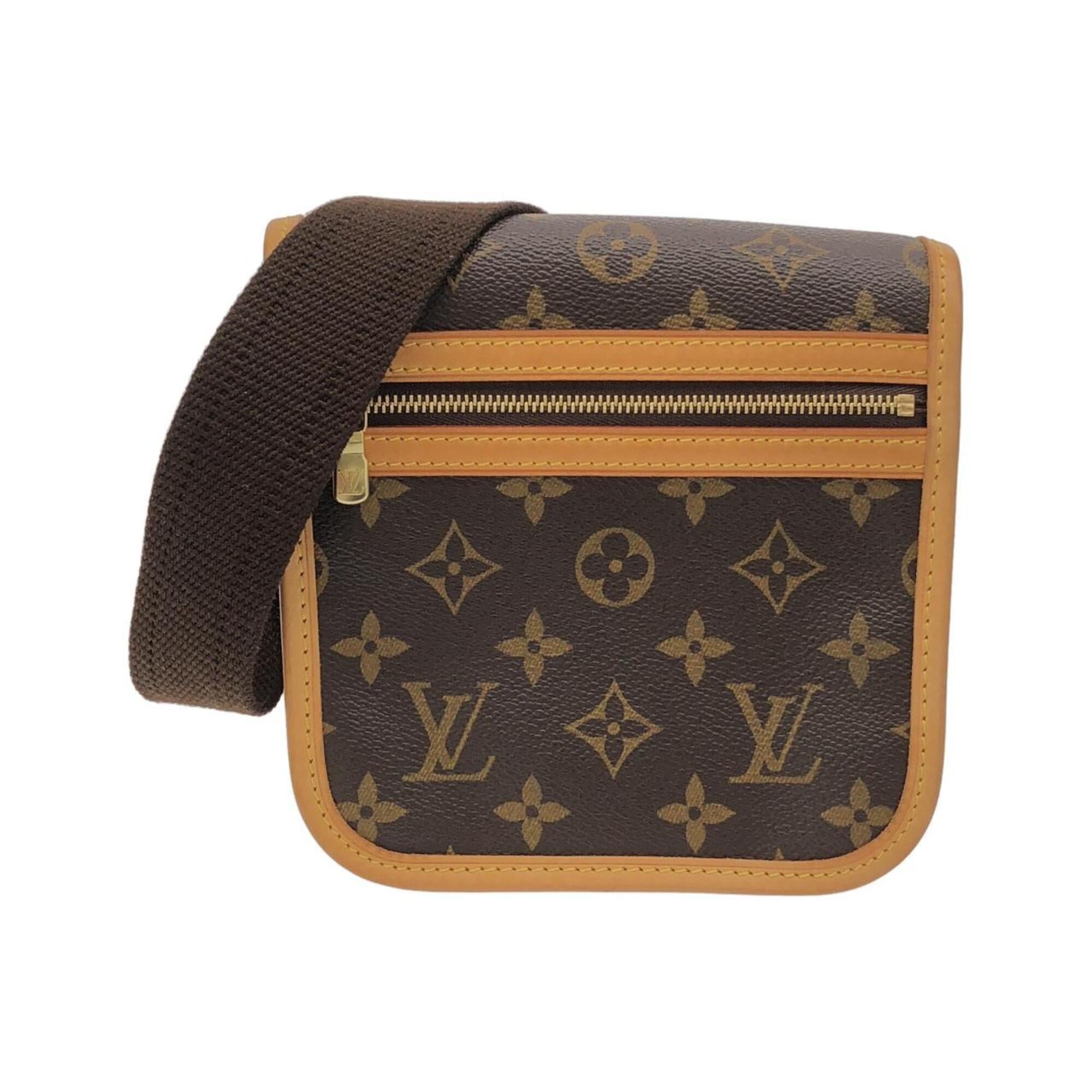 Louis Vuitton Marron Coated Canvas Shoulder Bag (Pre-Owned)