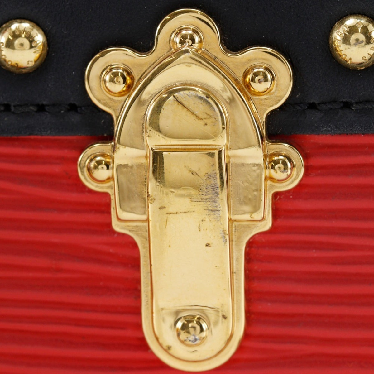 Louis Vuitton Epi Red Color Rouge Epi Leather Clutch Bag Shoulder Bag (Pre-Owned)