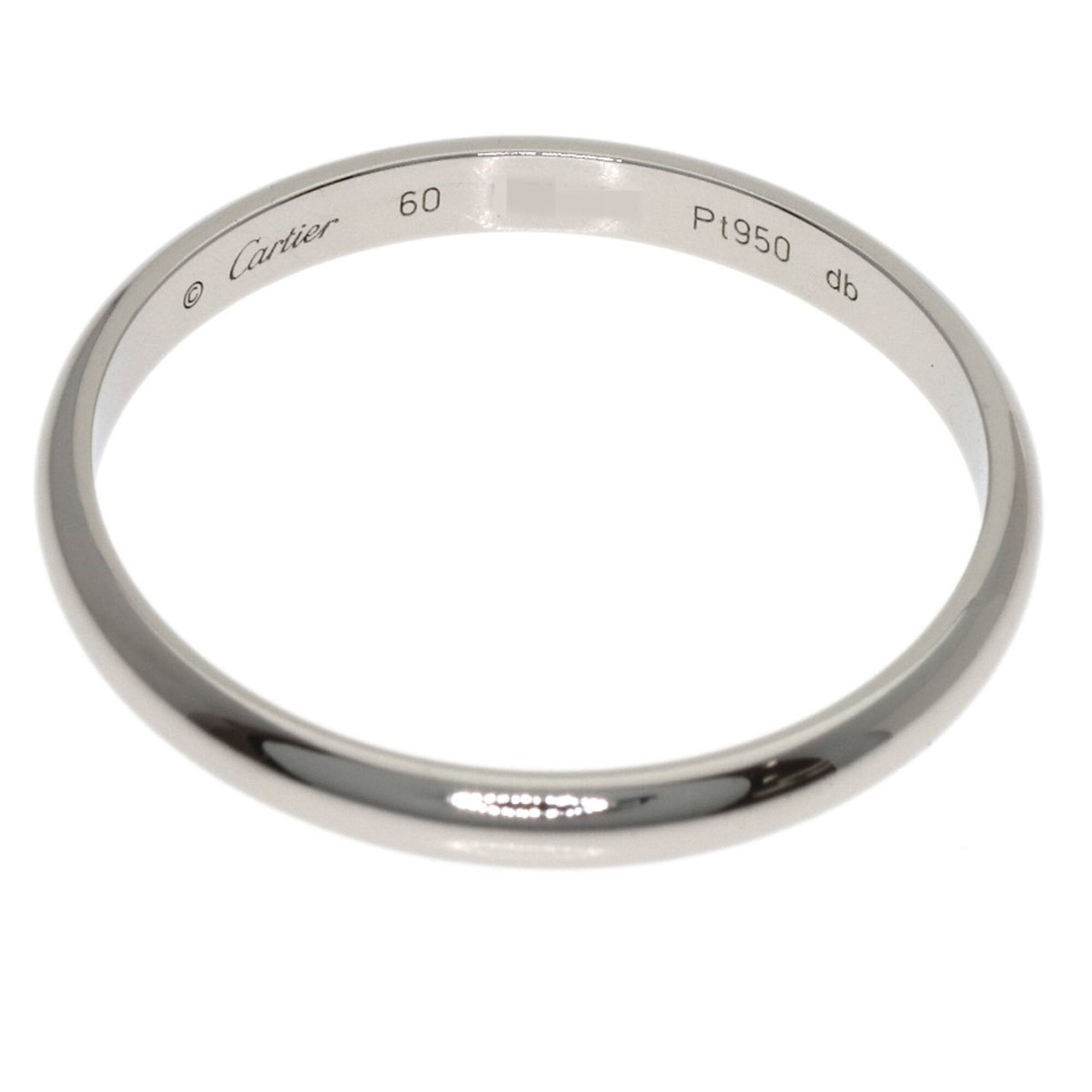 Cartier Platinum Platinum 950 Wedding Ring (Pre-Owned)