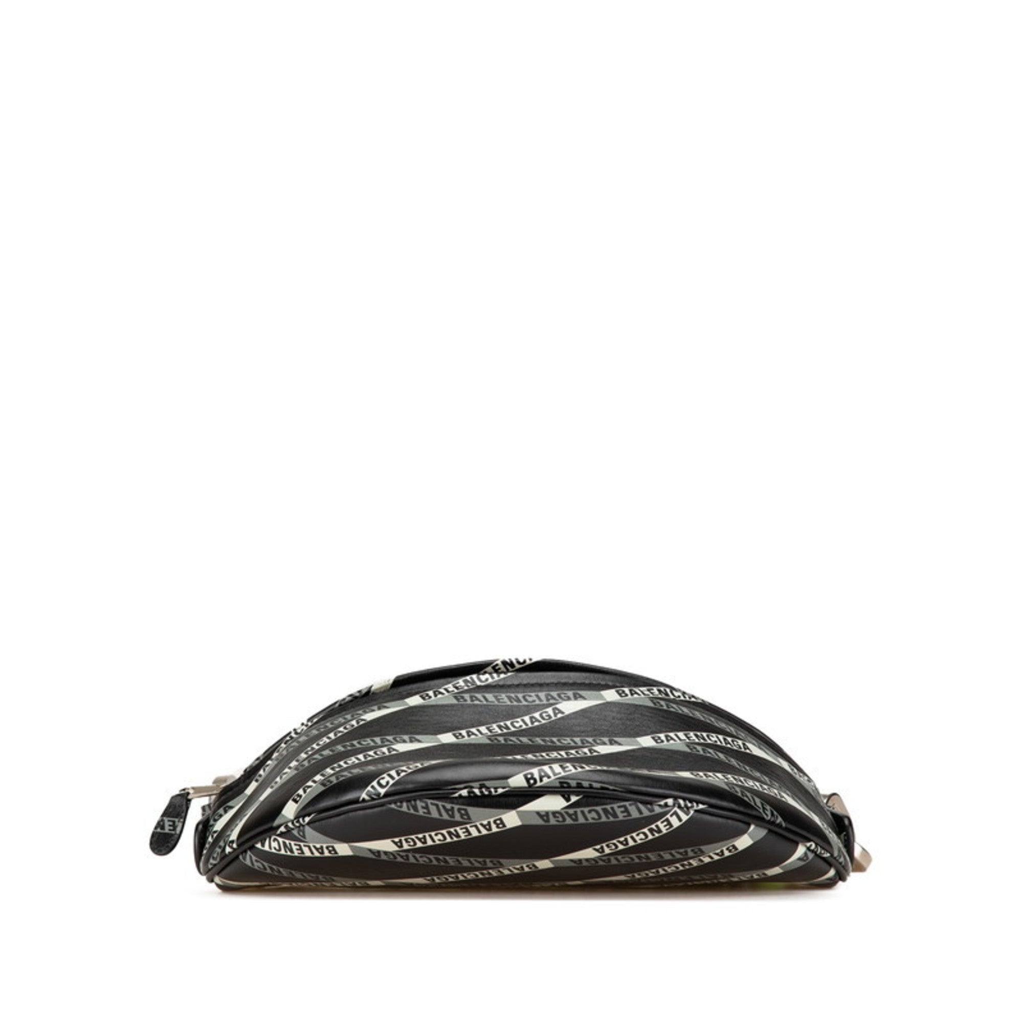Balenciaga Black Green Leather Fanny Pack (Pre-Owned)
