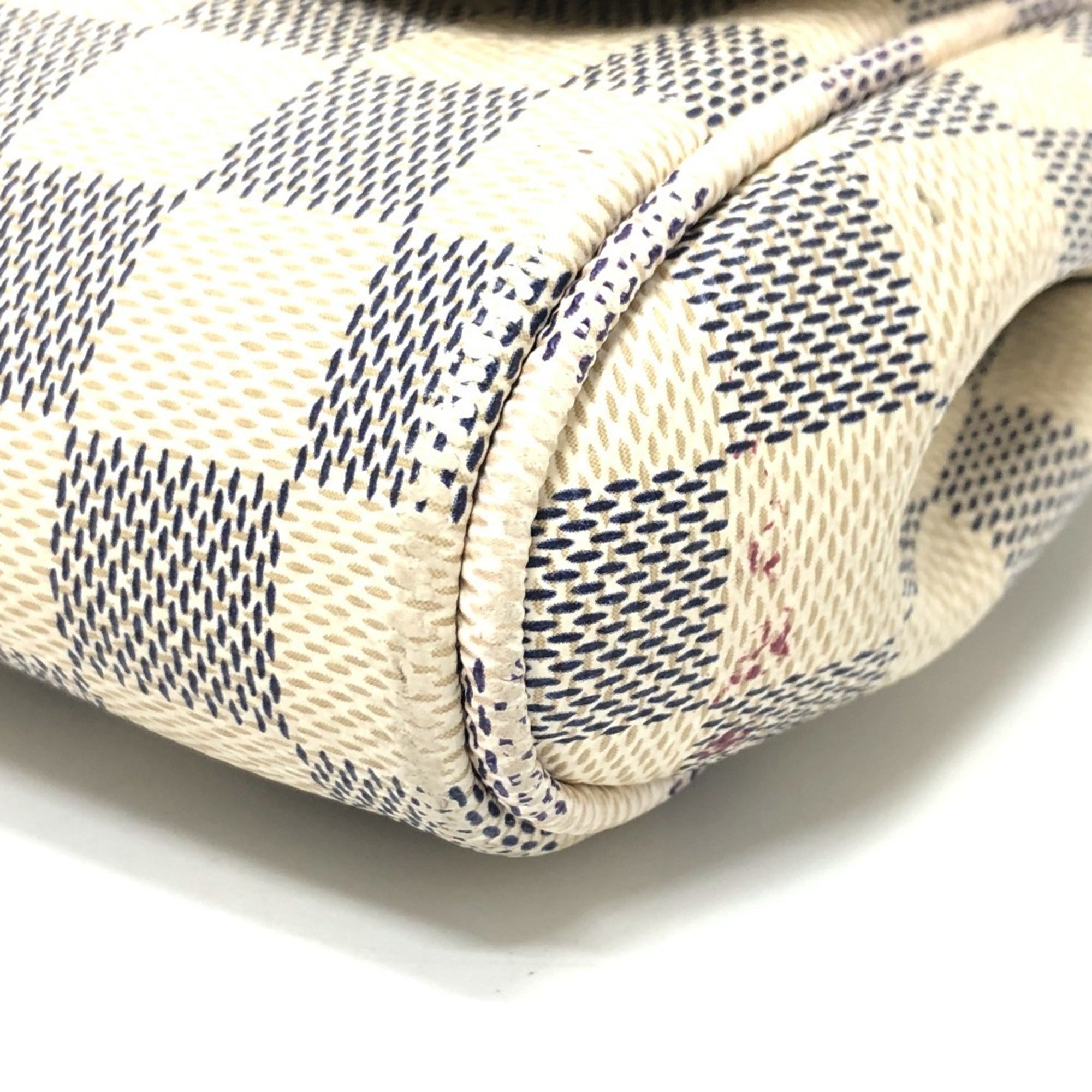 Louis Vuitton Brown Galle White Damier Azur Shoulder Bag (Pre-Owned)