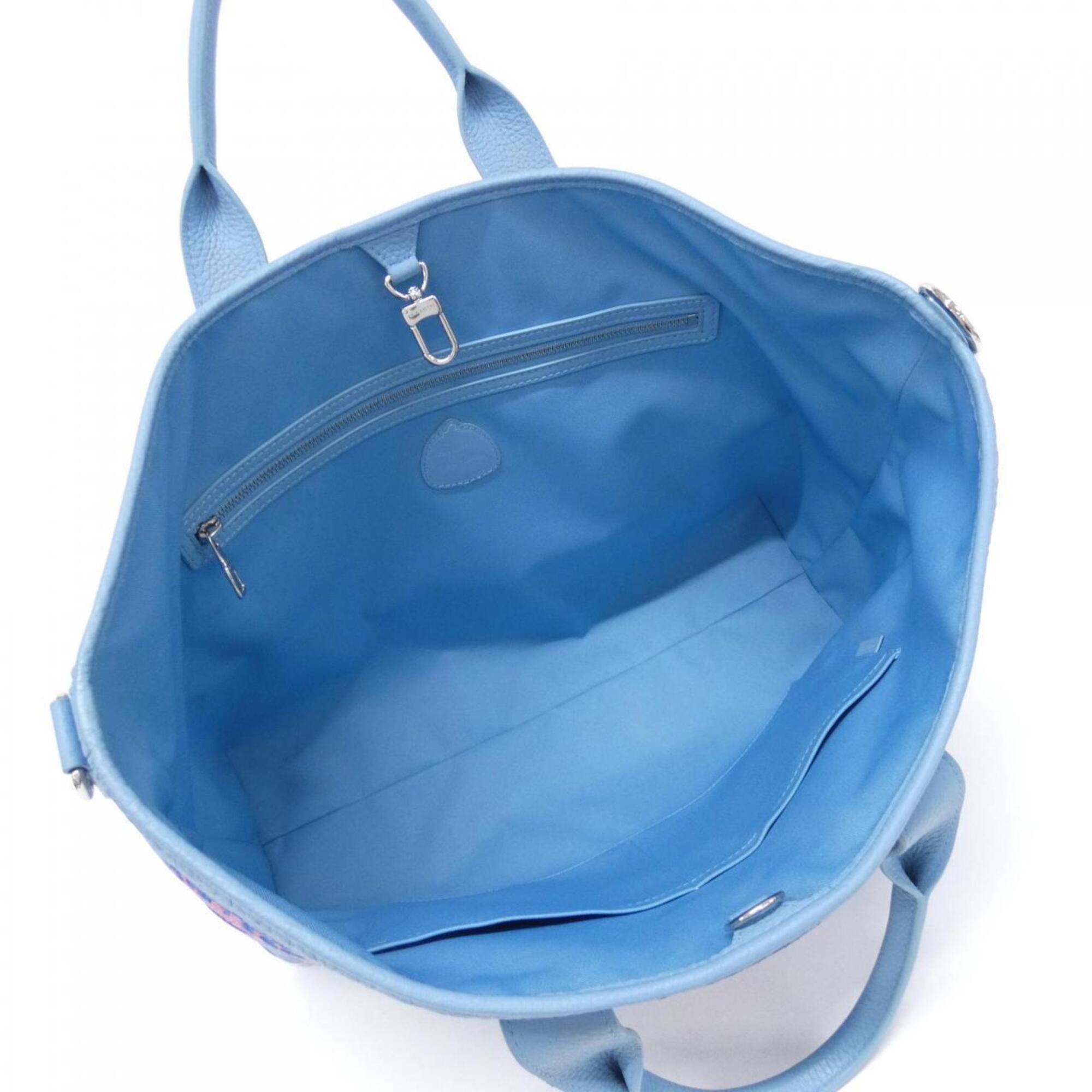 Louis Vuitton Blue Leather Handbag (Pre-Owned)