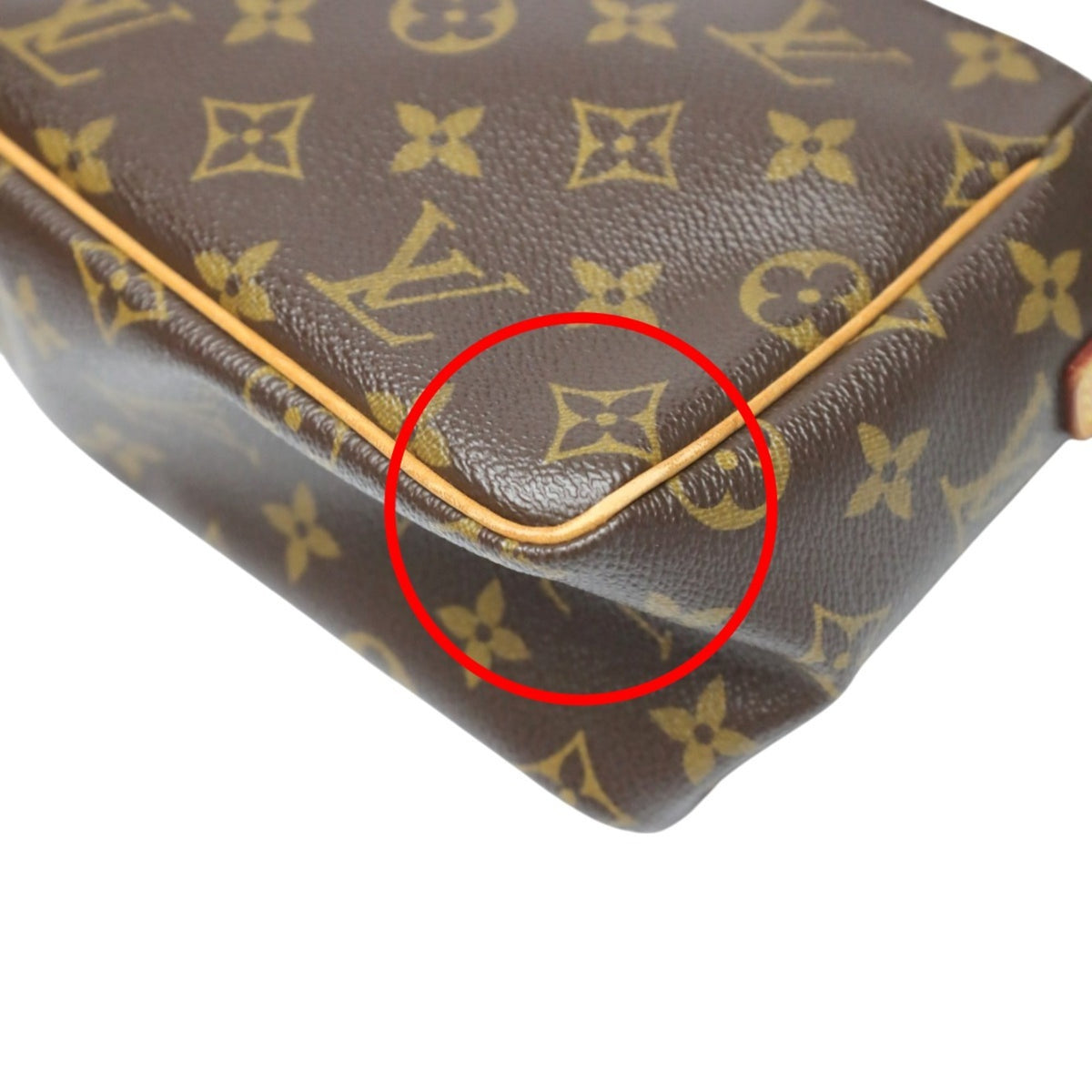 Louis Vuitton Brown Monogram Canvas Shoulder Bag (Pre-Owned)