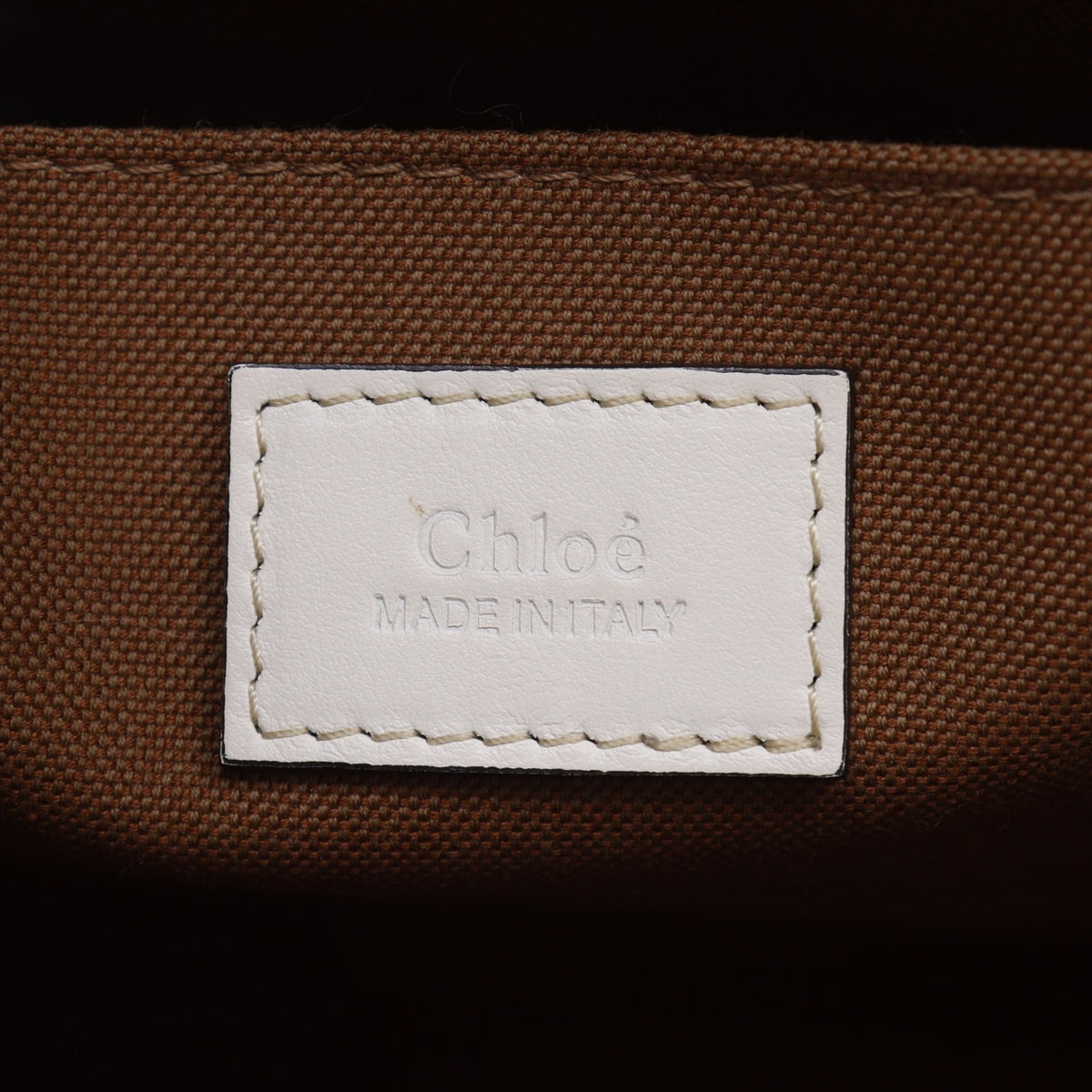 Chloé Beige Canvas Tote Bag (Pre-Owned)