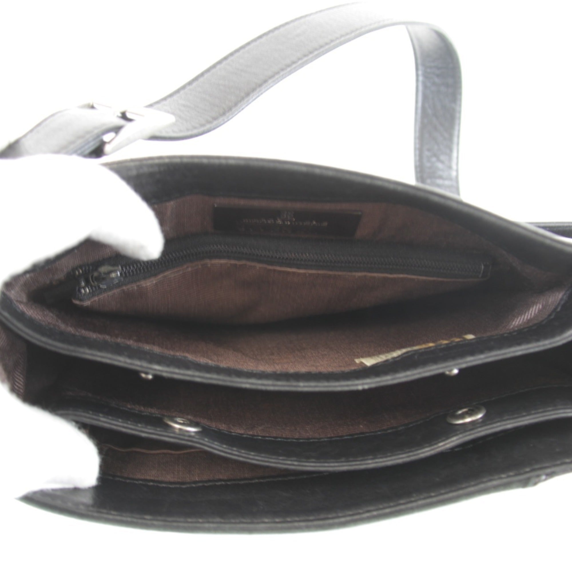 Givenchy Black Suede Leather Shoulder Bag (Pre-Owned)