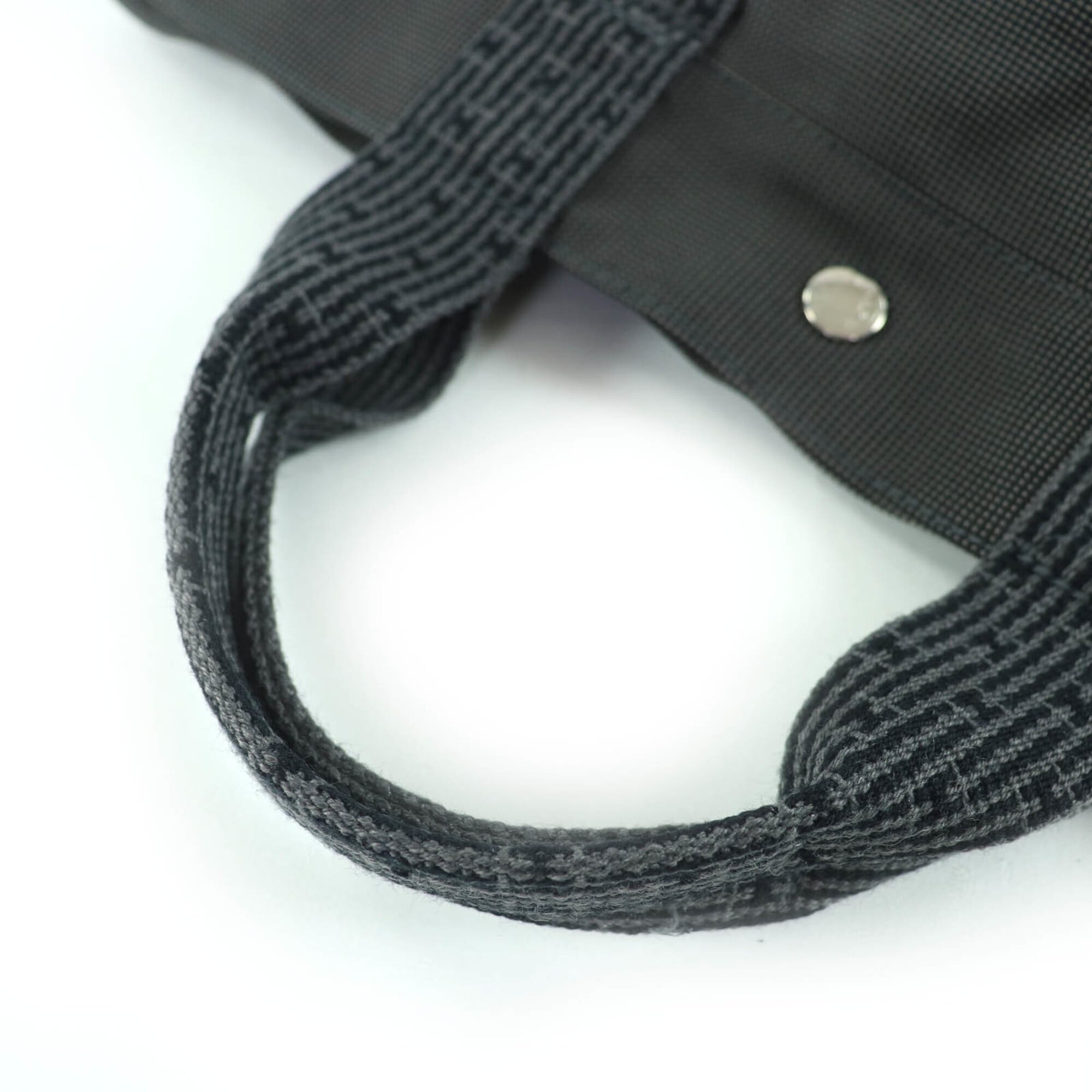 Hermes Her Line Gray Polyamide Polyester Handbag Tote Bag (Pre-Owned)