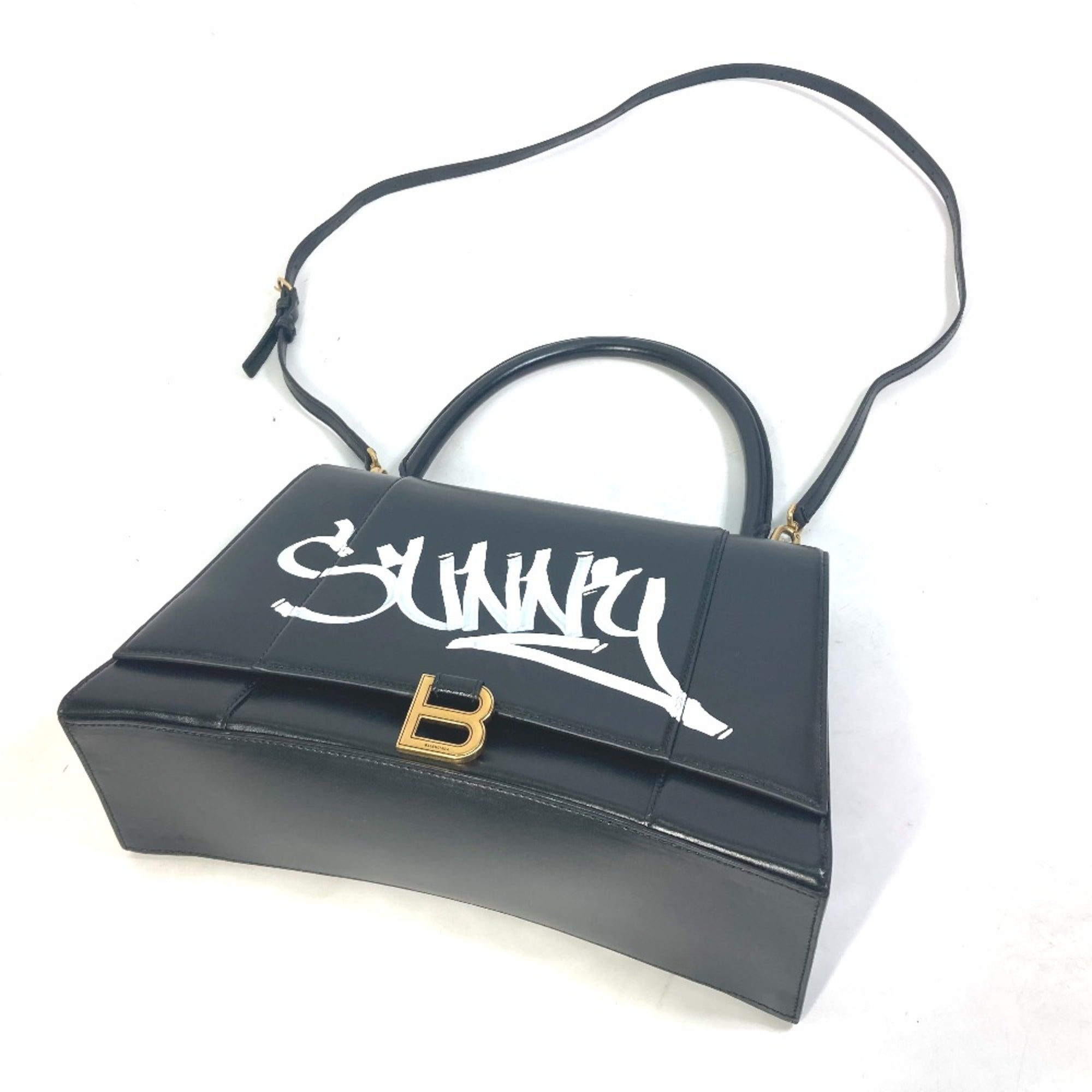 Balenciaga Black Leather Handbag (Pre-Owned)