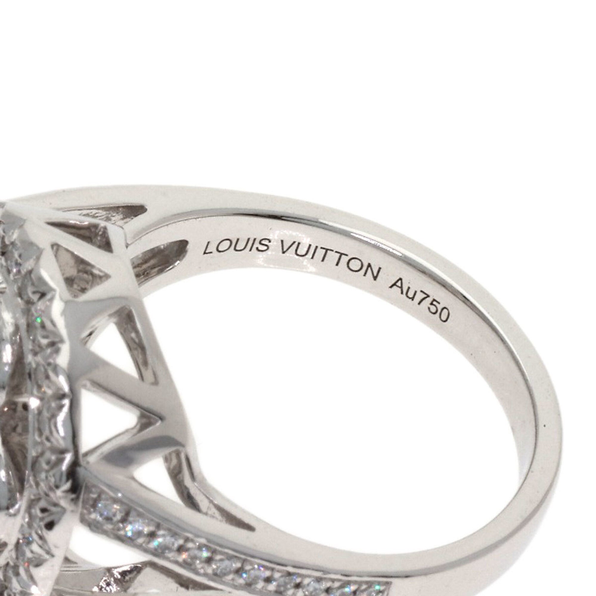 Louis Vuitton White Gold (18K) Band Ring (Pre-Owned)