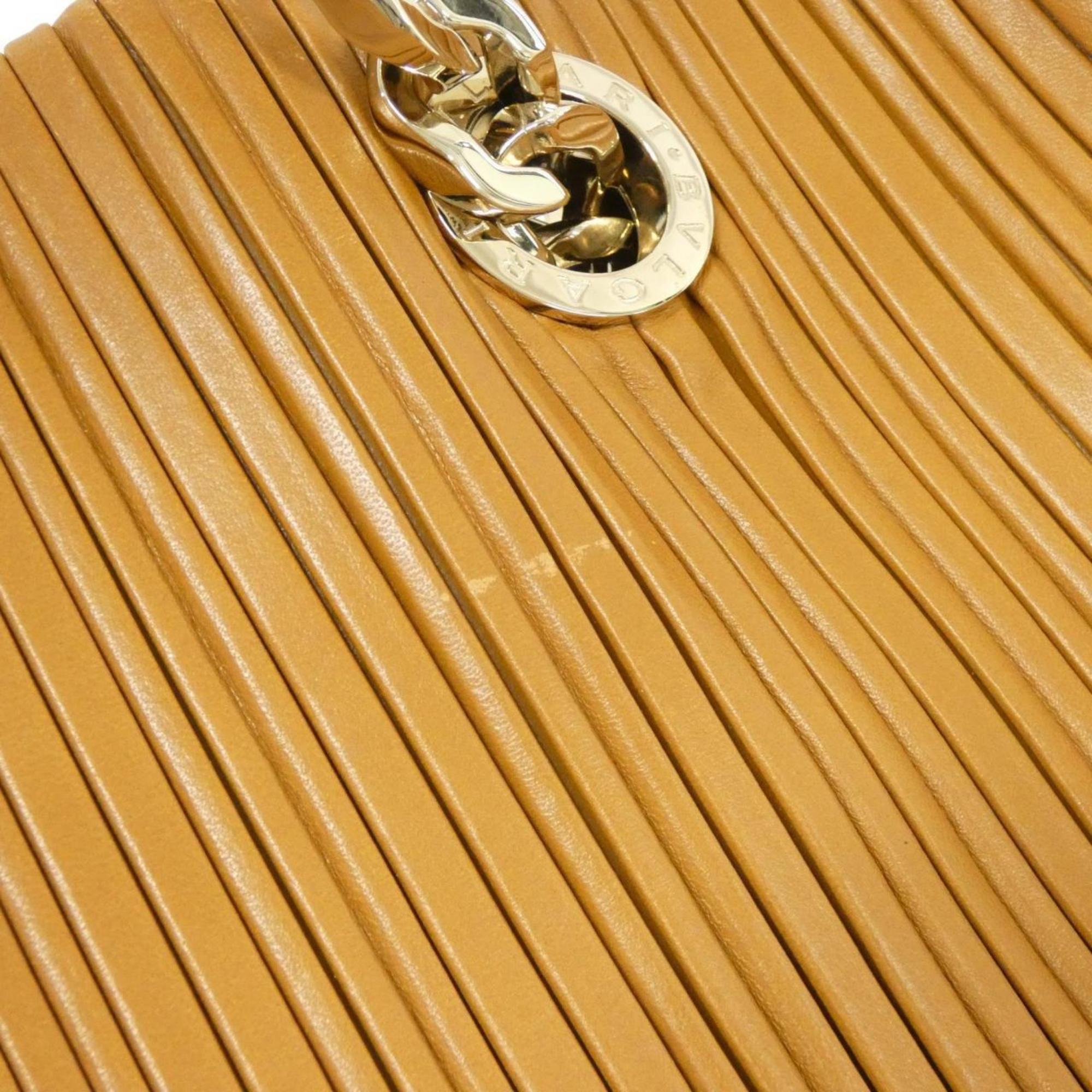 Bvlgari Brown Leather Handbag (Pre-Owned)