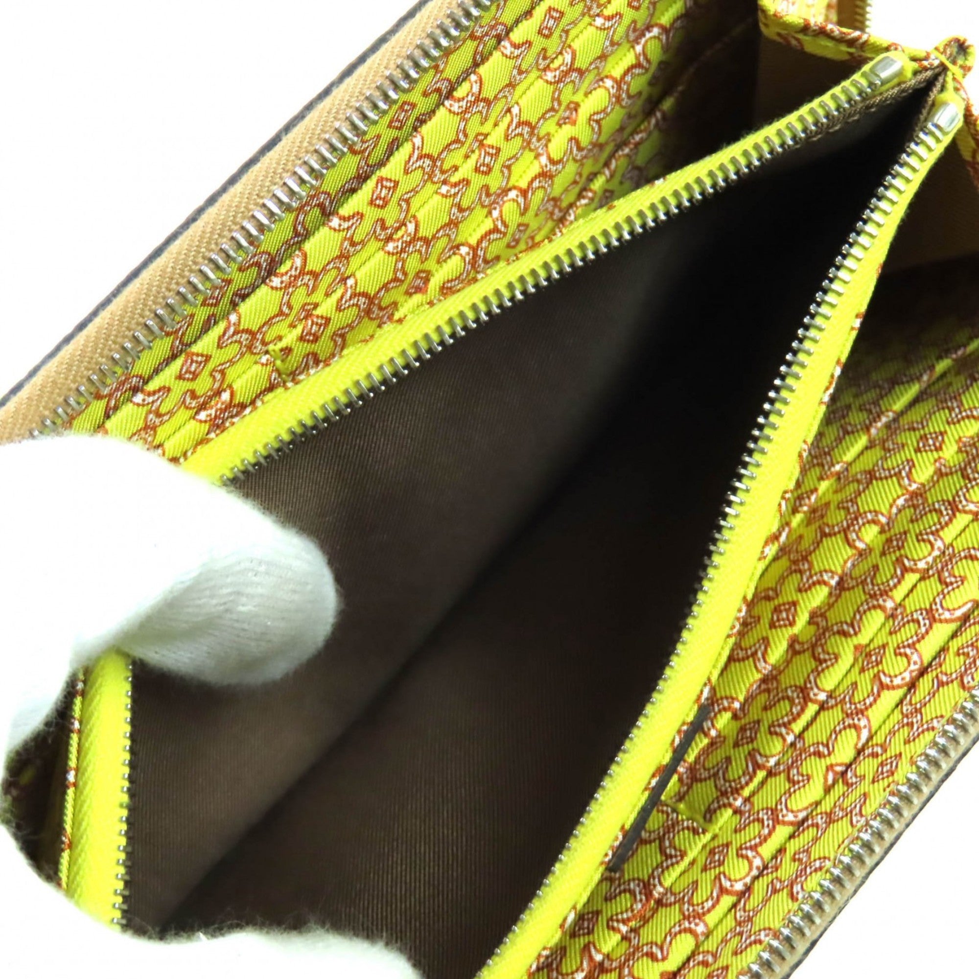 Hermes Silk'in Epsom Leather Long Wallet (Bi-Fold) (Pre-Owned)