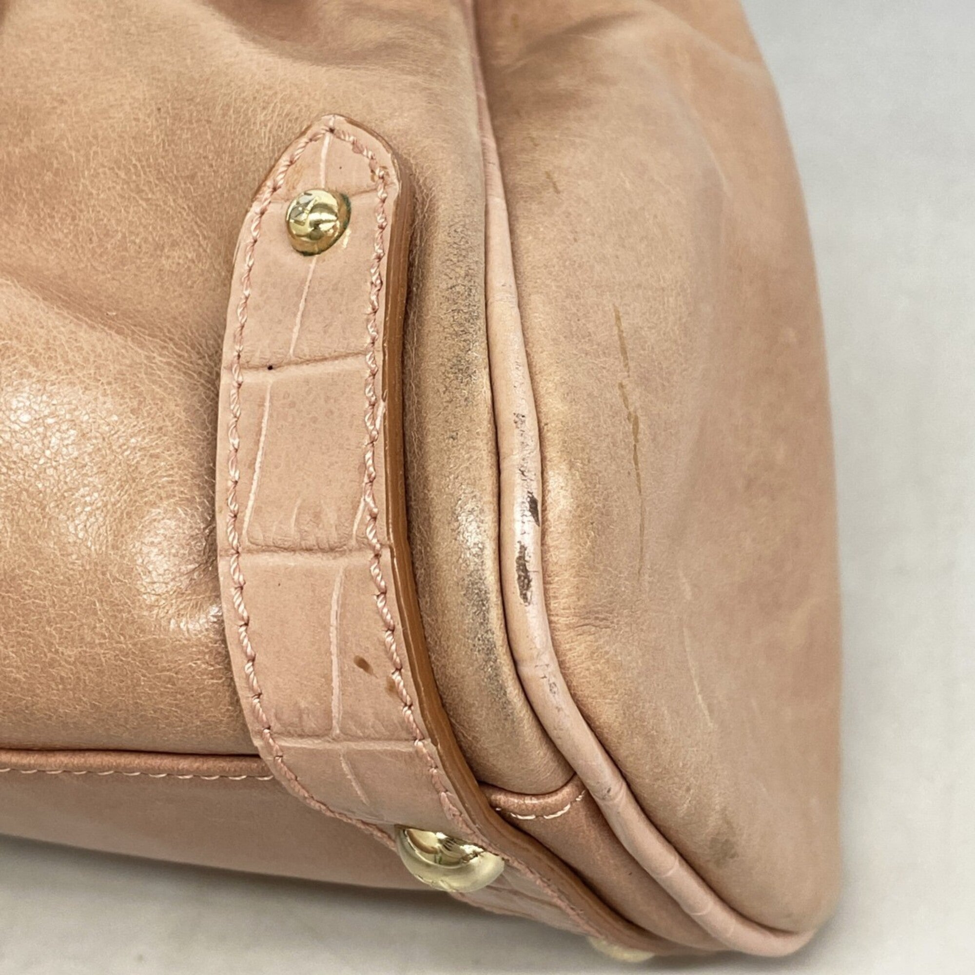 Fendi Pink Leather Handbag (Pre-Owned)