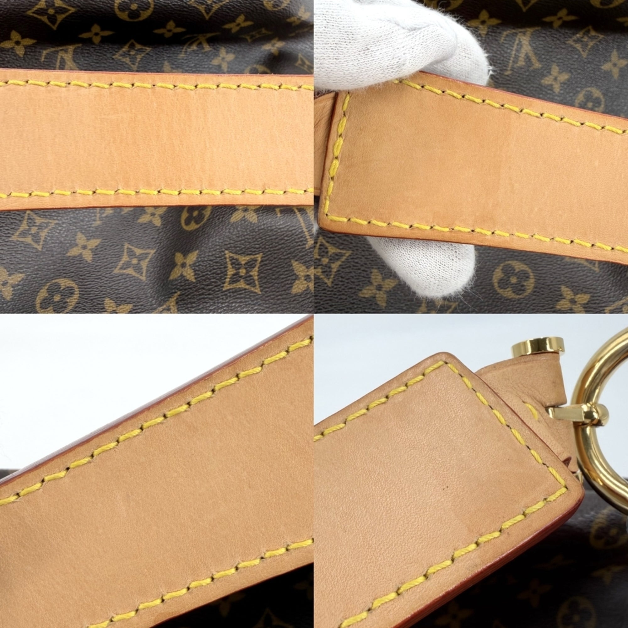 Louis Vuitton Brown Monogram Canvas Handbag (Pre-Owned)